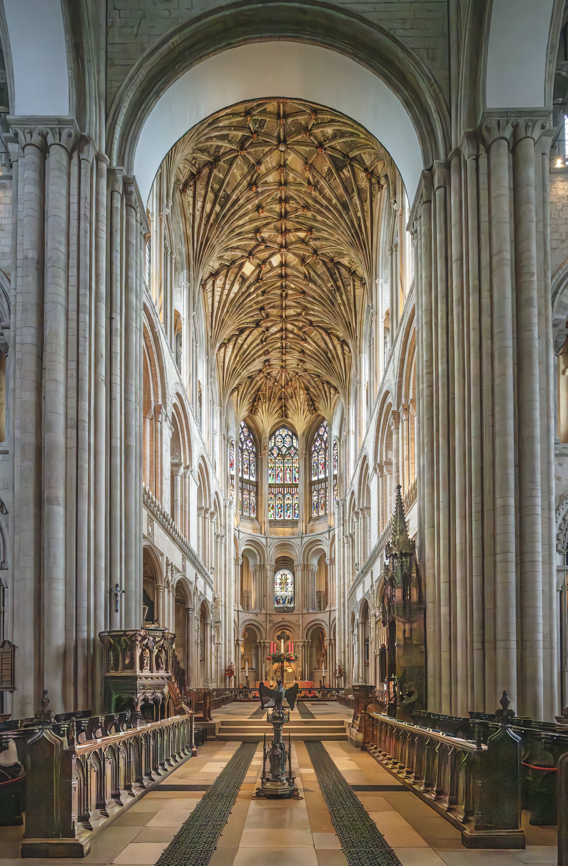 A View Through the Nave Towards the Presbytery.
