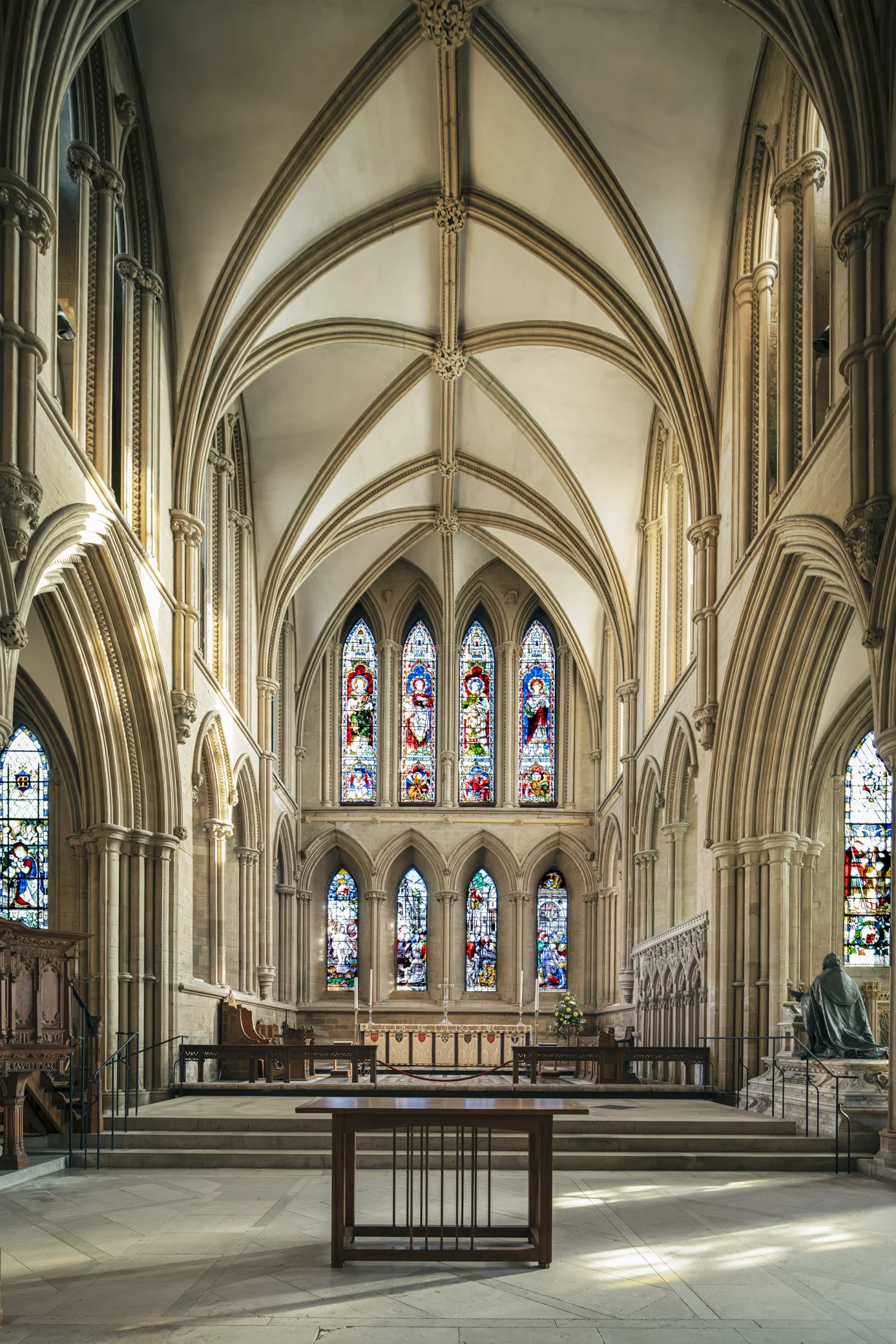 The East End of the Cathedral Dates to the 13th Century.