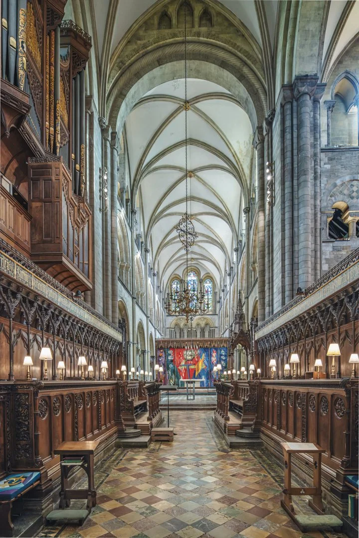 Looking Through the Quire Towards the John Piper Tapestry.