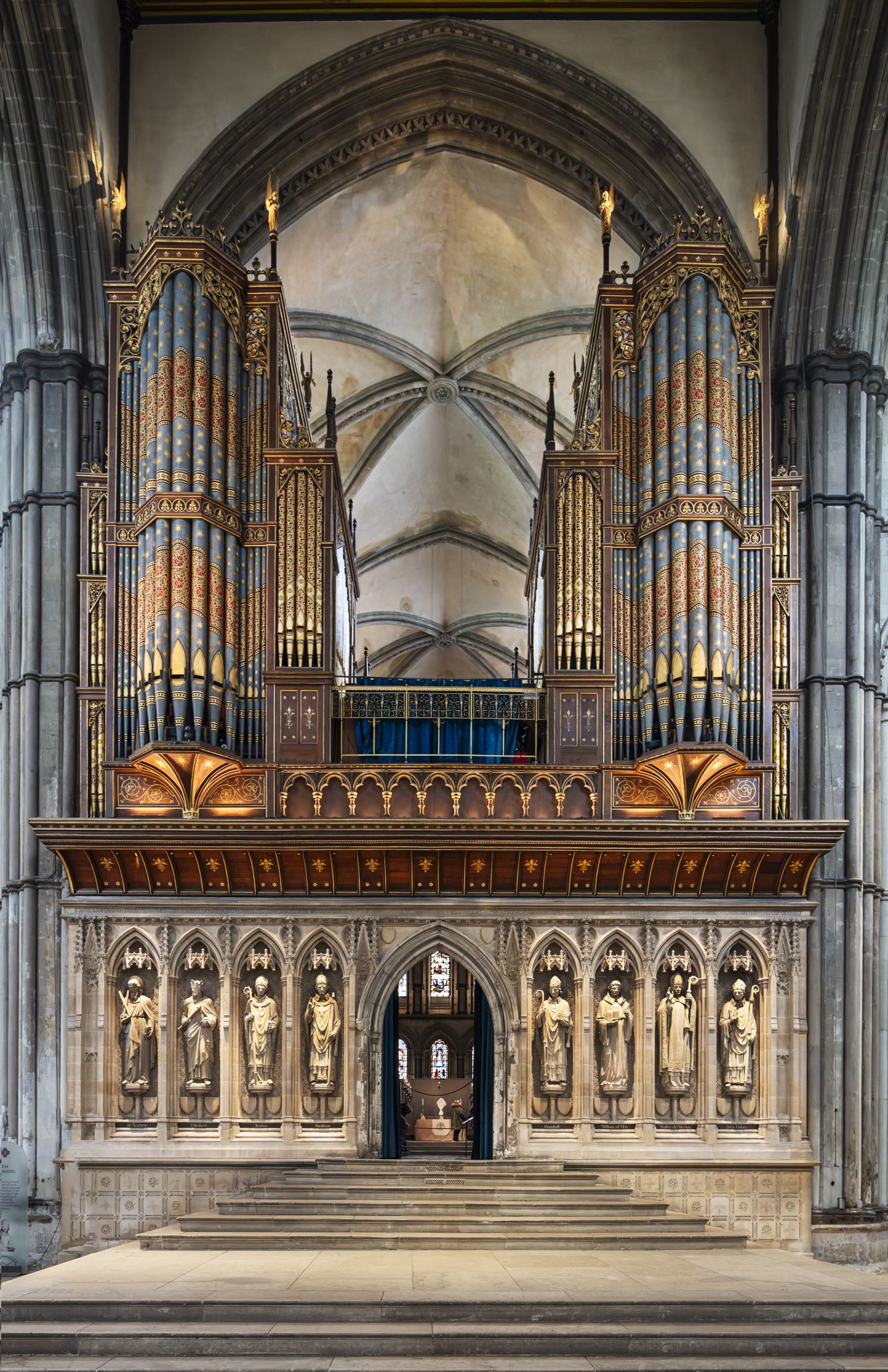 The Pulpitum Screen and Organ.