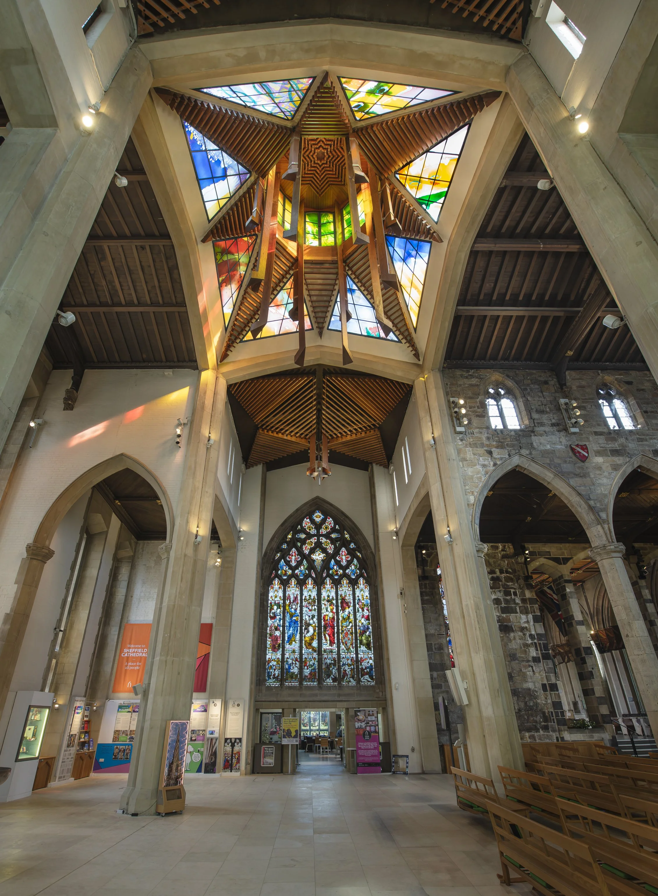 A View From the Main Entrance, Looking Towards the Cathedral Cafe.