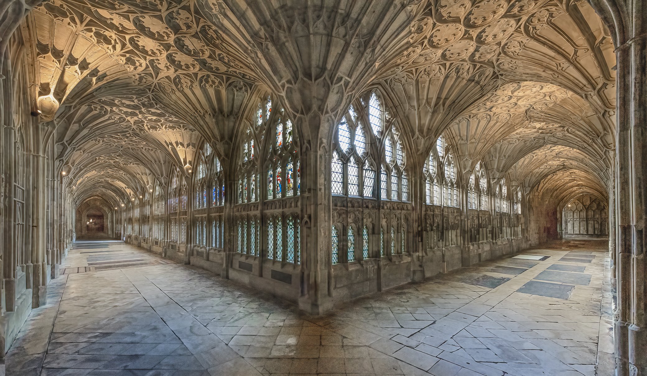 The 14th Century Cloisters.