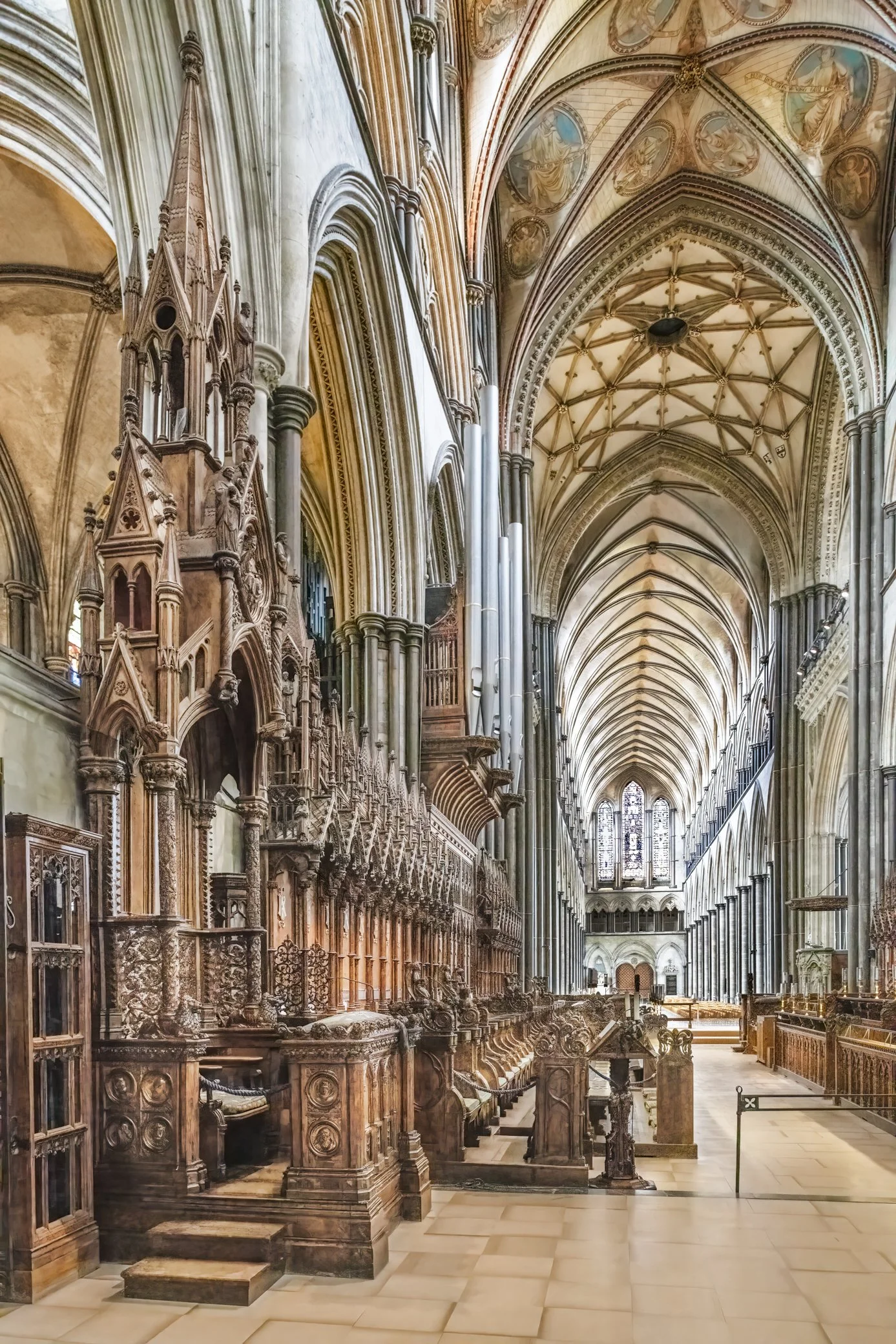 The Nave and Bishop's Throne.