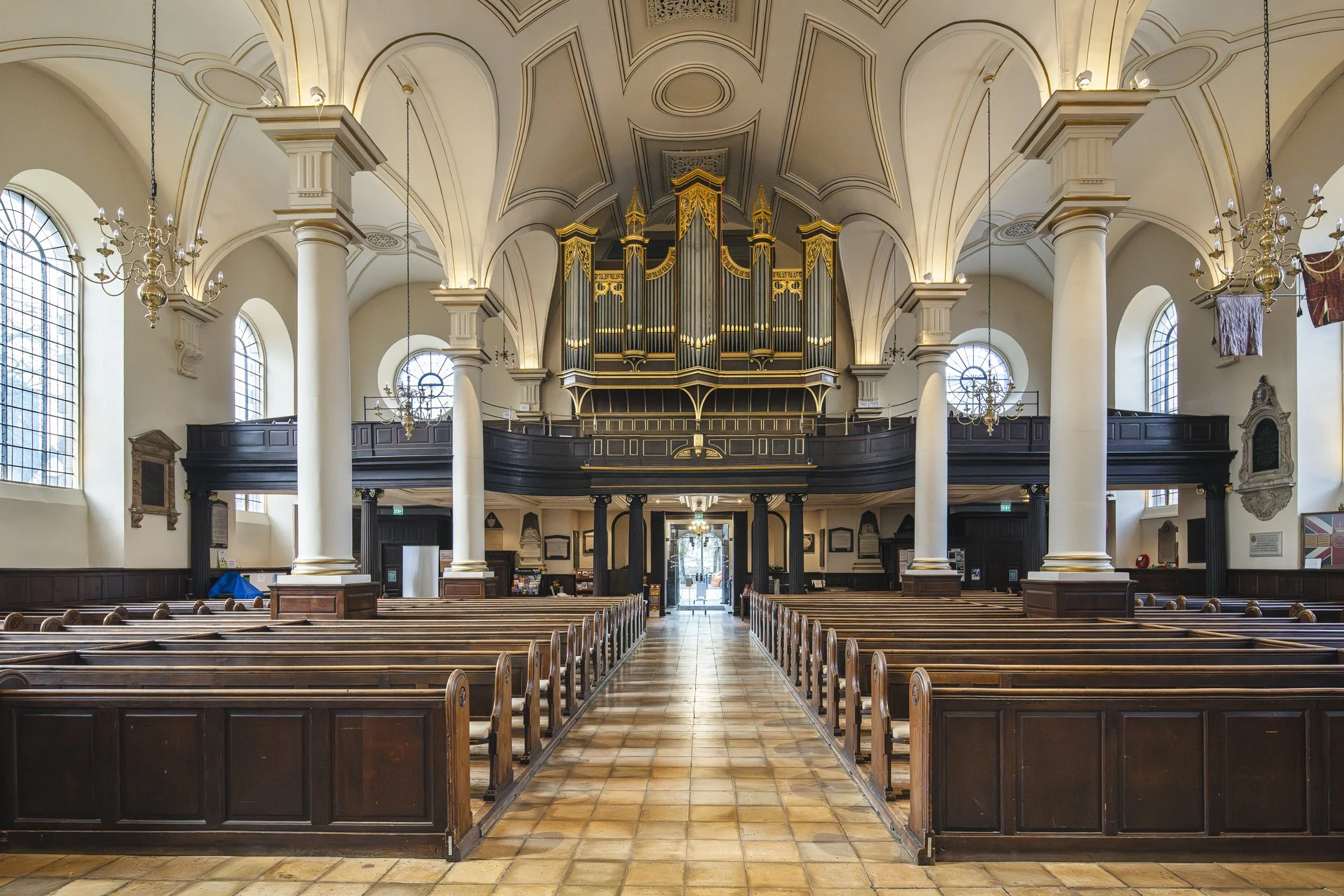 A View Through the Nave, Towards the Grand Organ.