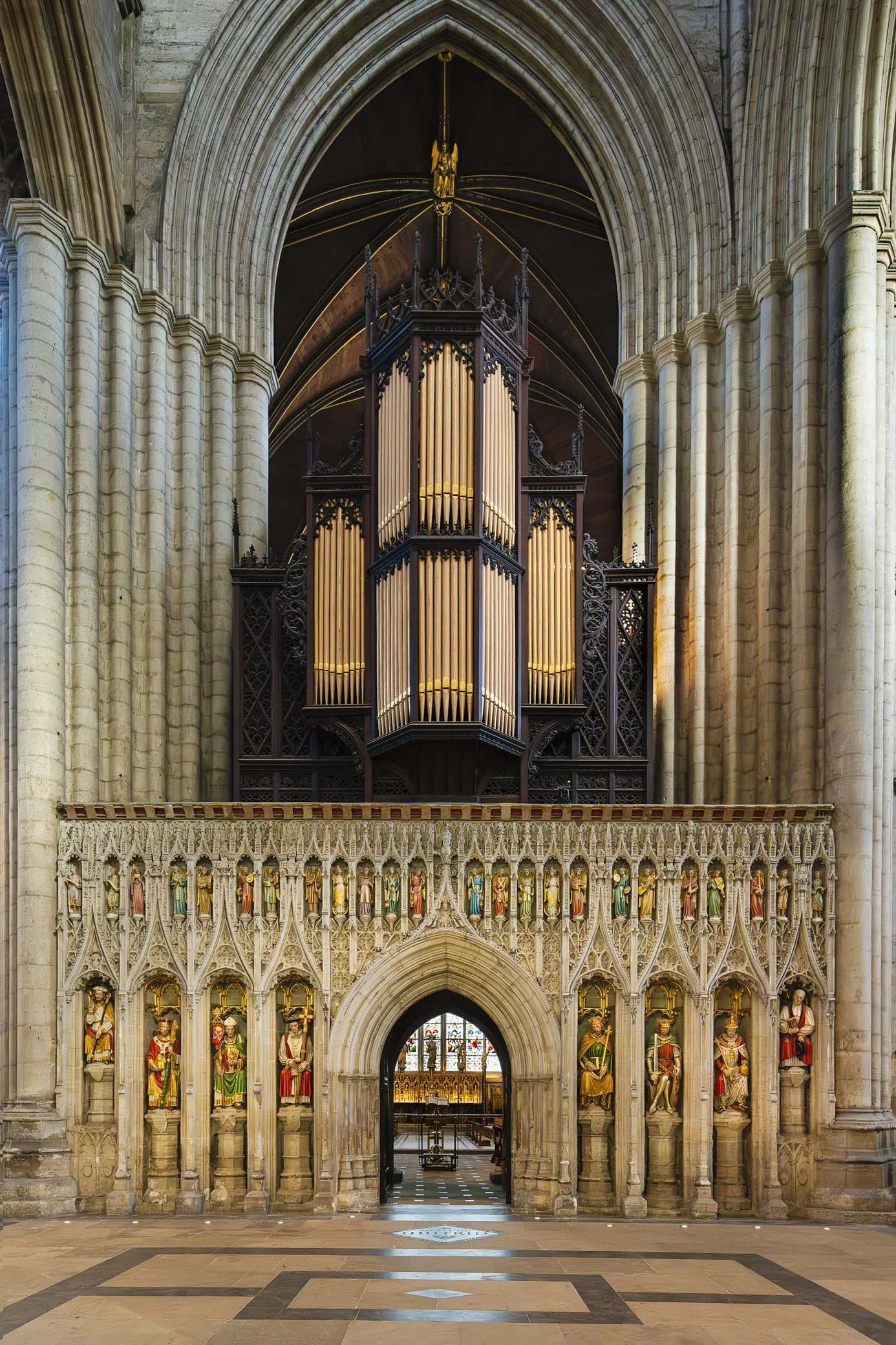 The Quire Screen and Organ Case.