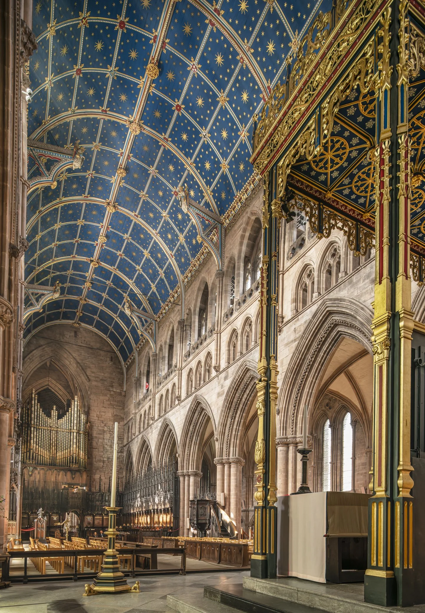 The Choir Ceiling and Baldachino.