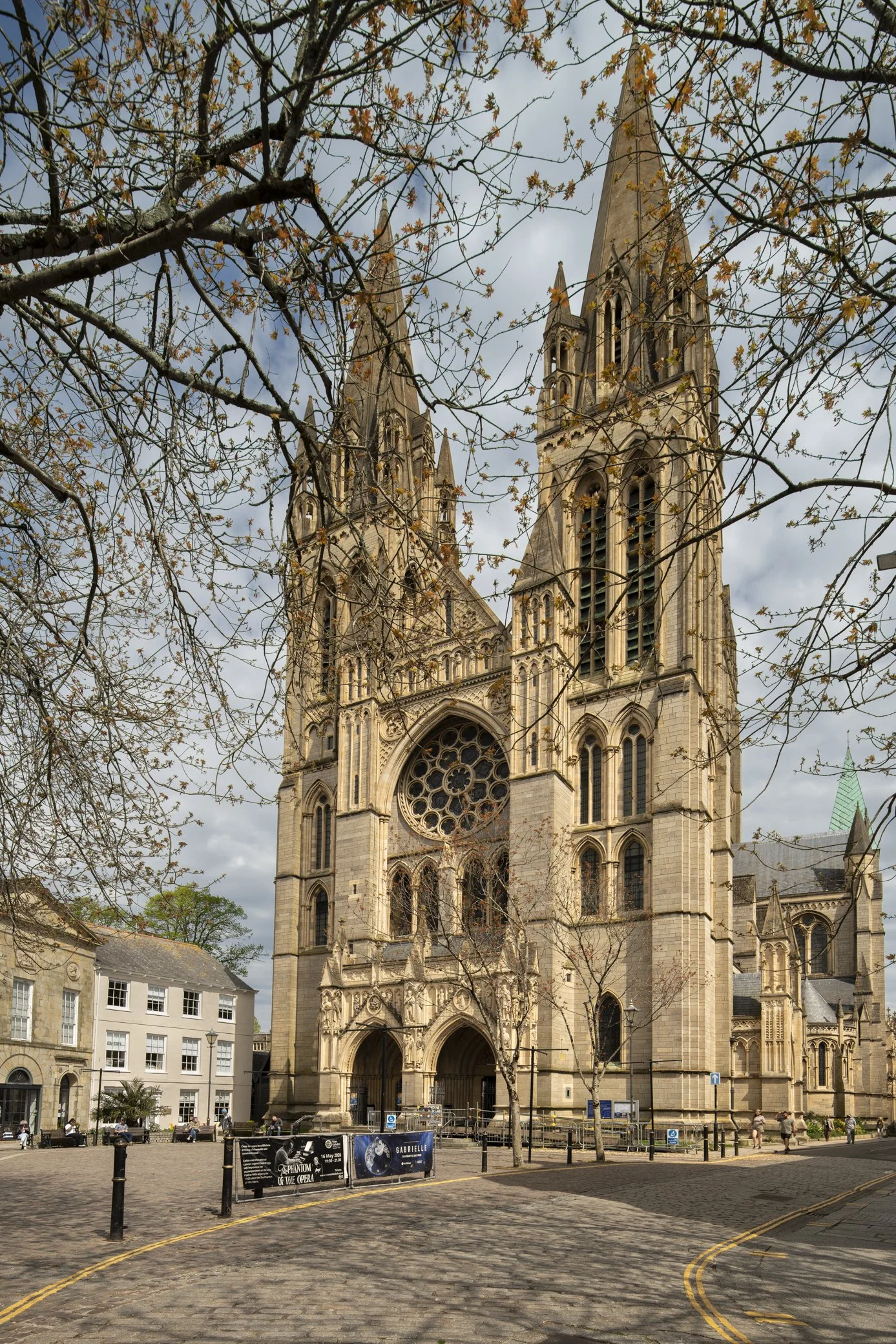 Truro Cathedral's West Front.