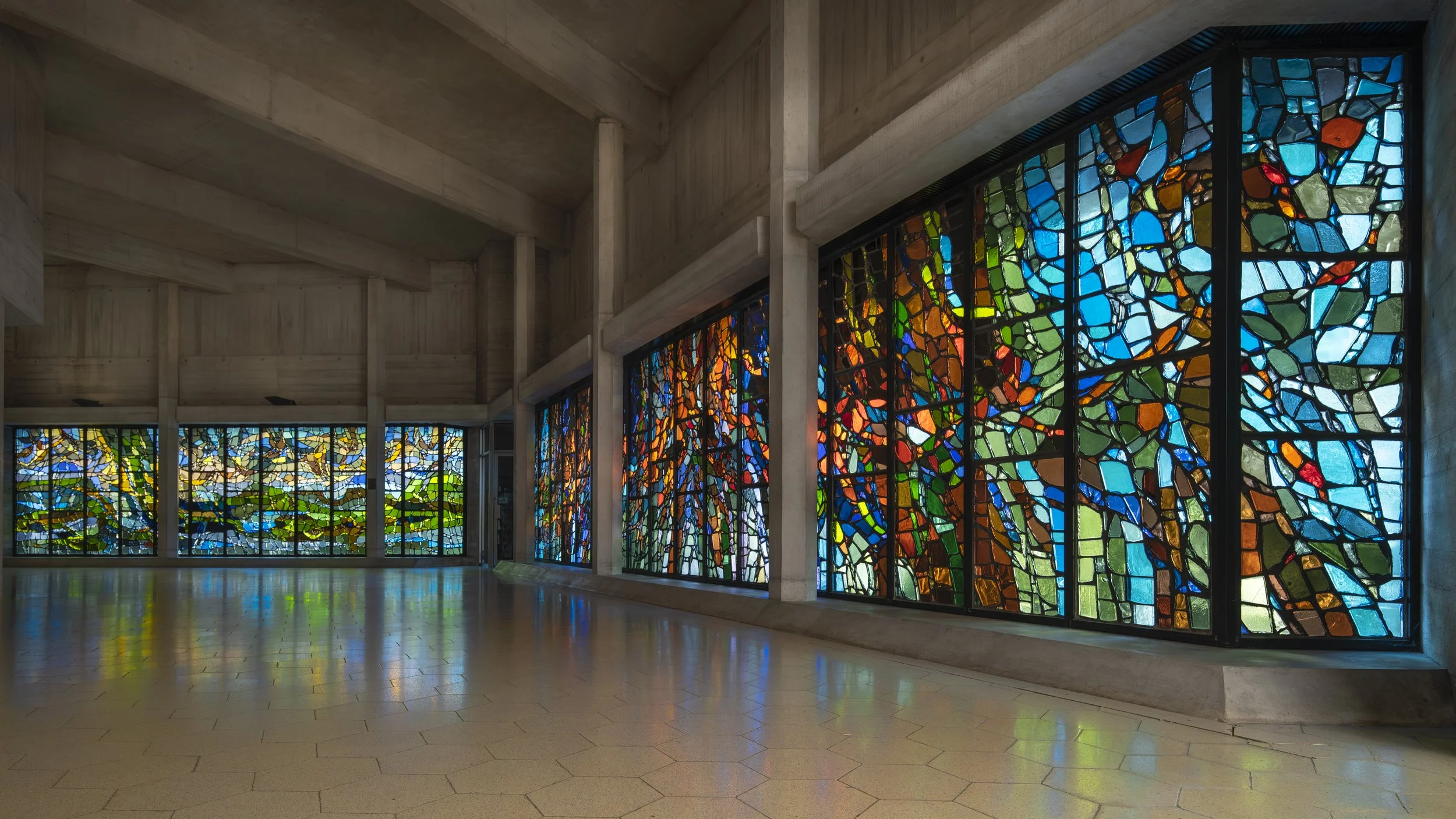 The Pentacost and Jubilation Windows.