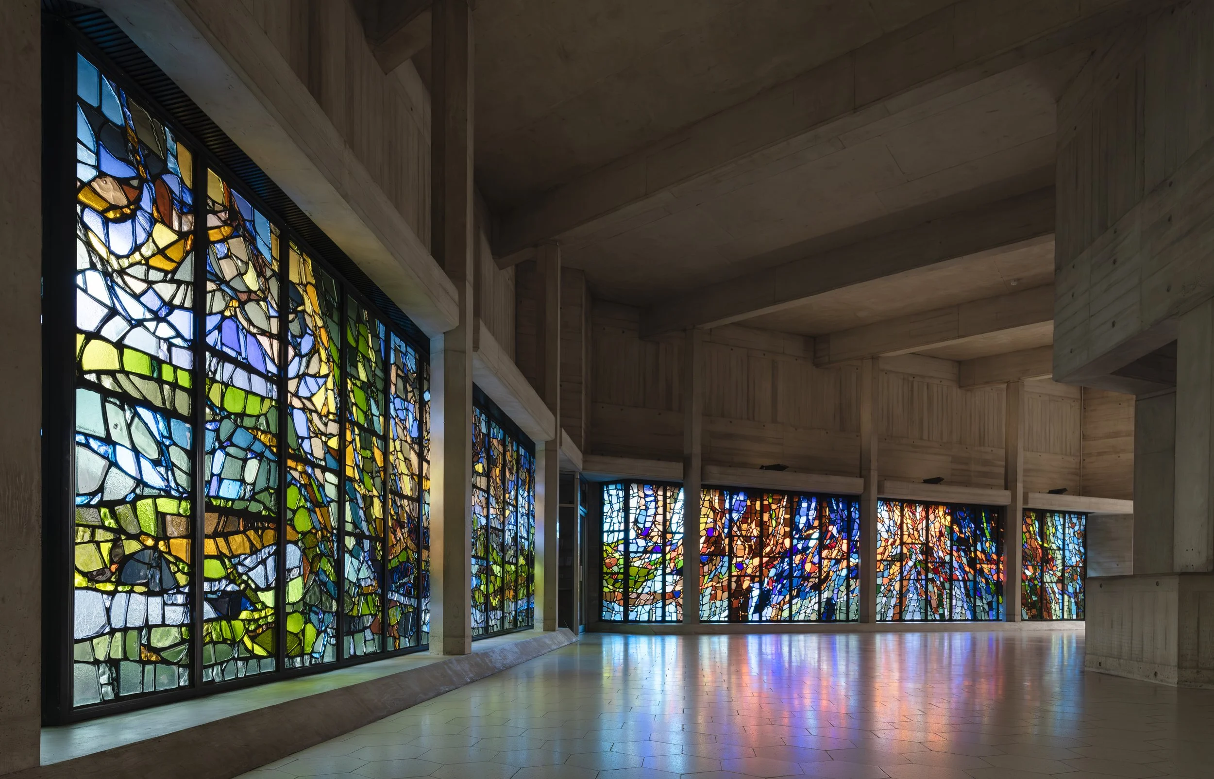The Pentacost and Jubilation Windows.