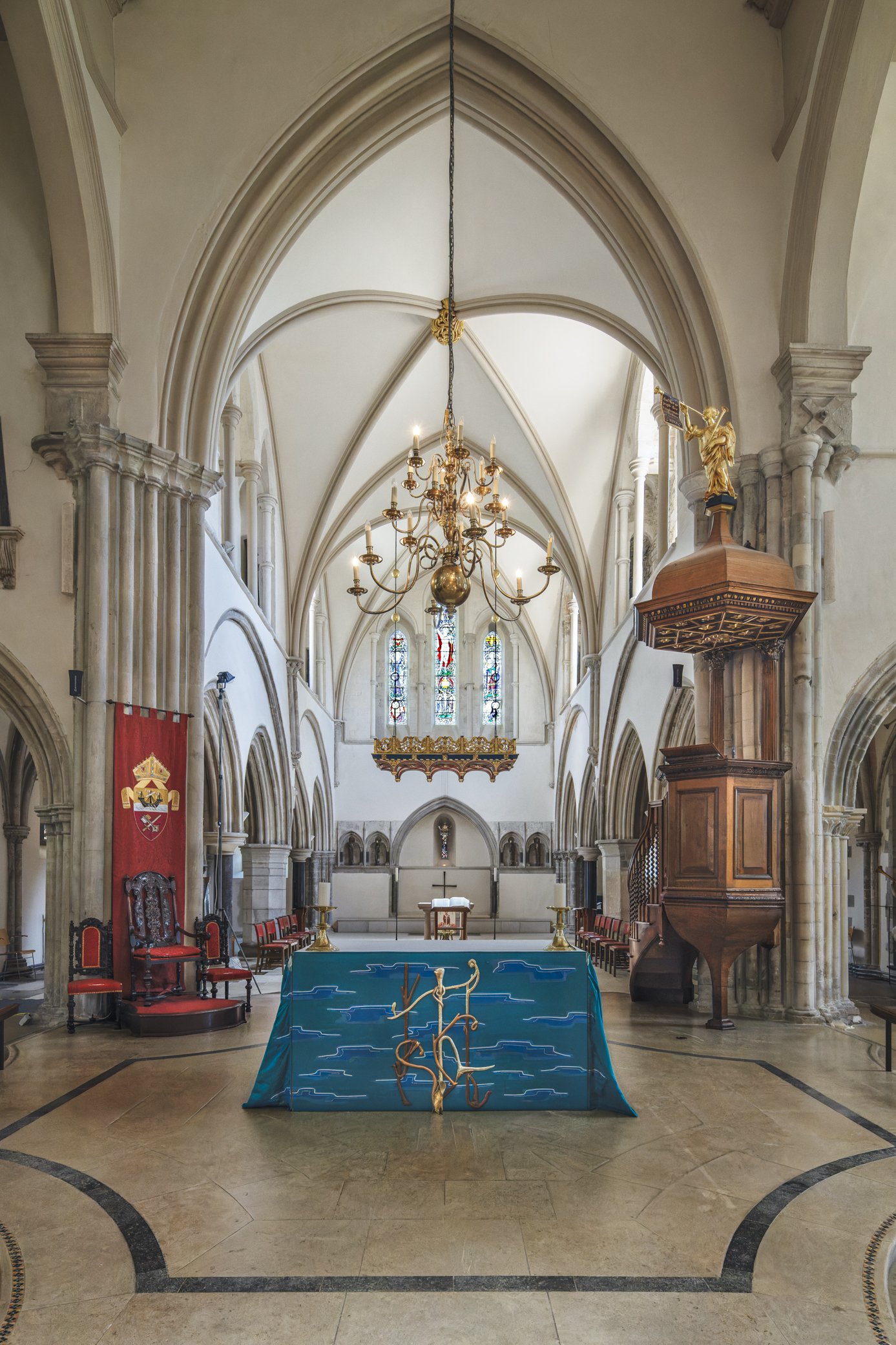 The High Altar and Pulpit.