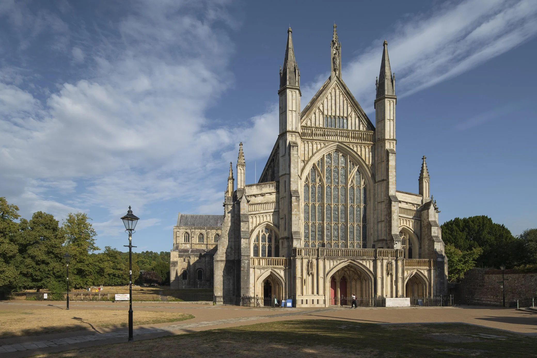 Winchester Cathedral Seen From the Outer Close.