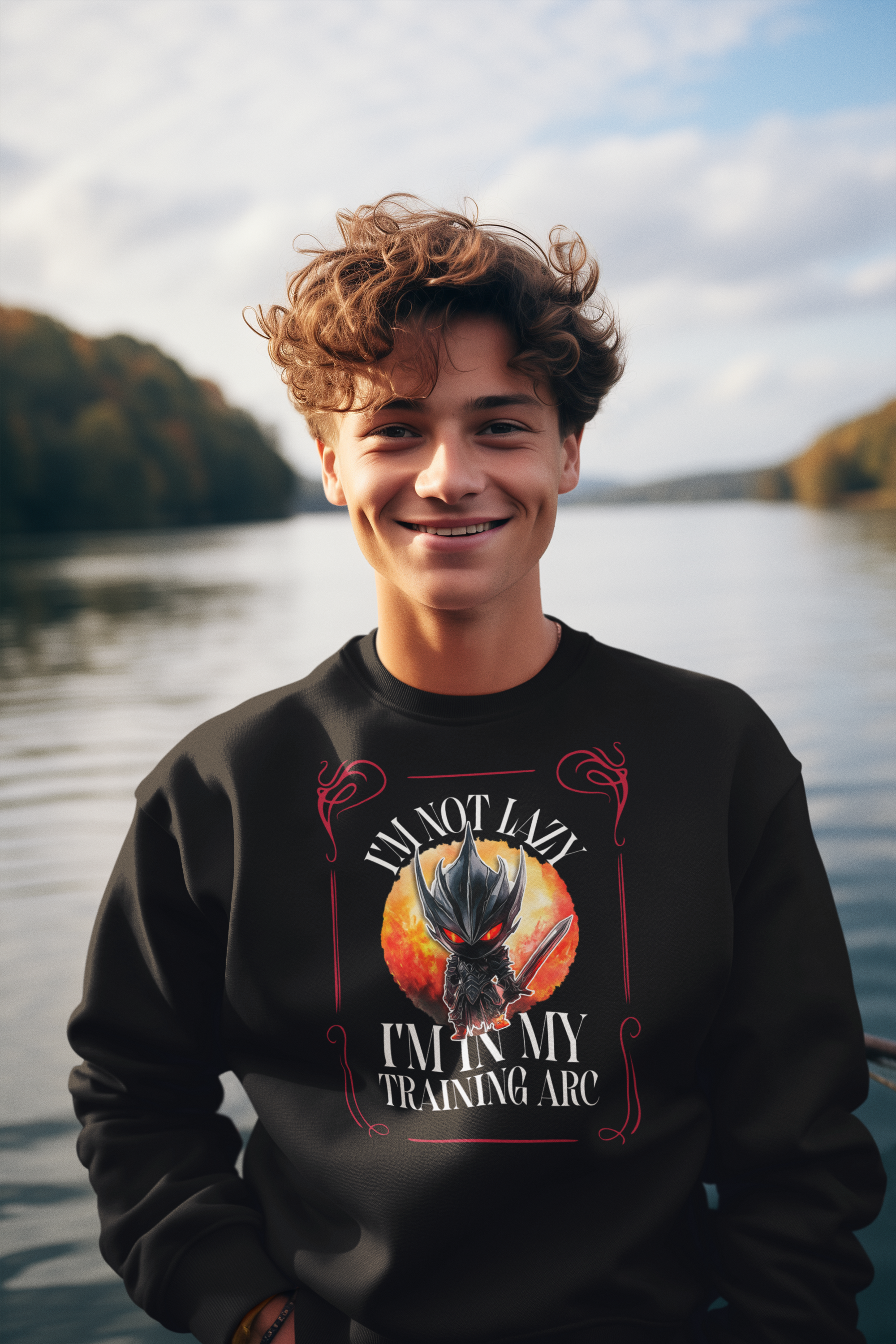 sweatshirt-mockup-of-an-ai-created-man-standing-in-front-of-a-lake-m37787.png