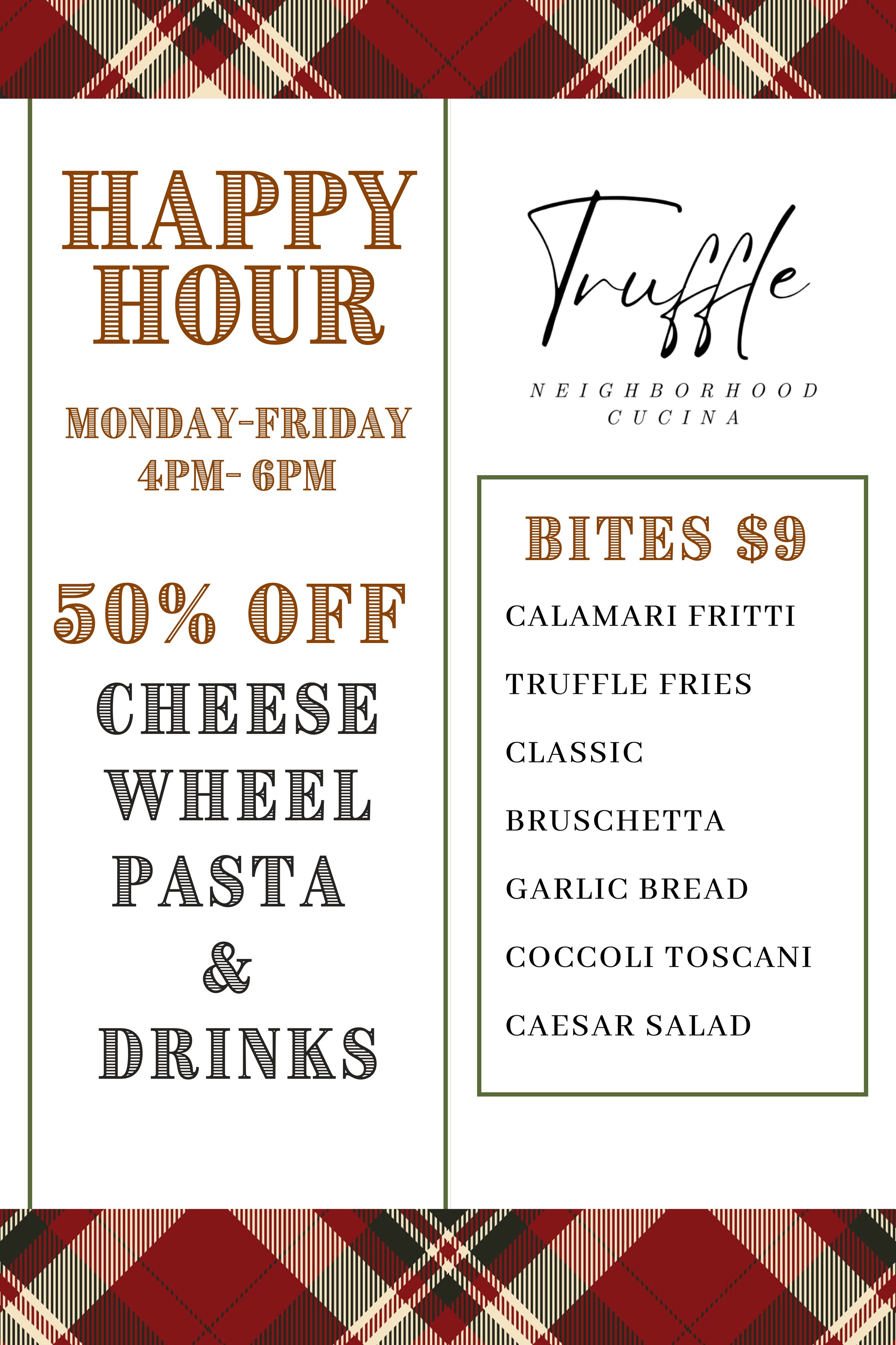 North Park San Diego & Happy Hour & Truffle Neighborhood Cucina