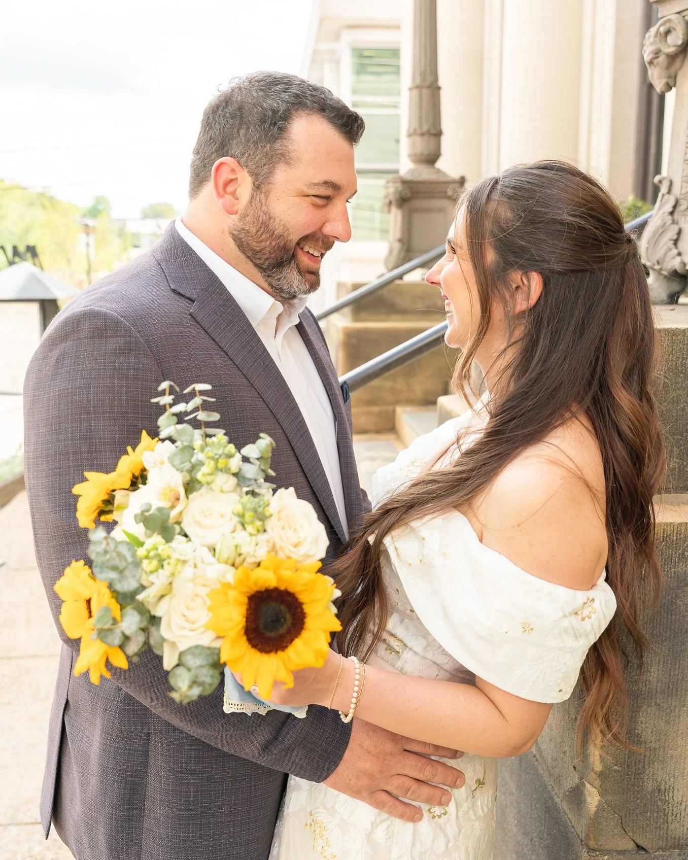 Say hello to the new Mr. and Mrs.! π€π₯
Sarah and James made it official with the sweetest courthouse “I do”!
πΈ Photography: @buonamiciexposures 
π Venue: Monongalia County Courthouse 
π°π»‍βοΈ Dress: @elliatt 
π€΅π»‍βοΈSuit: @dan