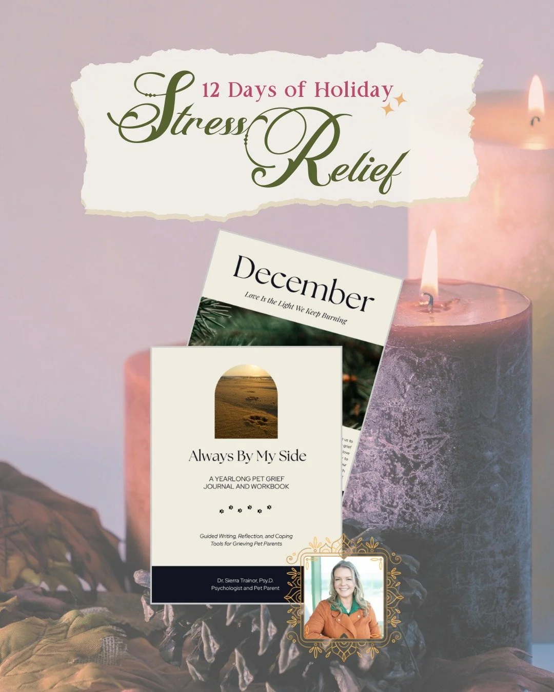 During the 12 Days of Holiday Stress Relief, some days we take a wide view of seasonal stress, and other days we turn toward one tender, specific weight the season can carry. Today, we are honoring holiday pet grief, and the love that still lives in 