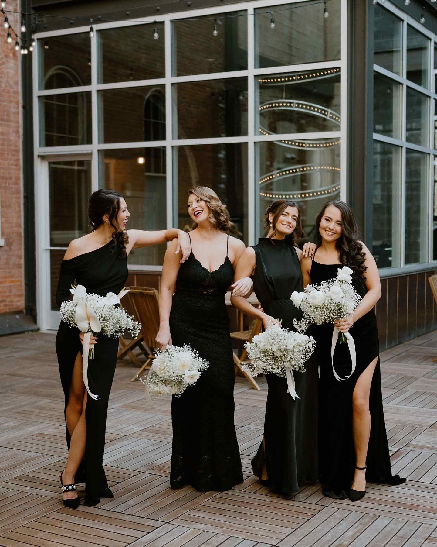 Let&rsquo;s hear it for the girls! 🎀

One of my favorite focuses on a wedding day is capturing sweet moments of your favorite people, from your VIP&rsquo;s to your friends and extended family. 

I adored this all black bridesmaid moment and knew the