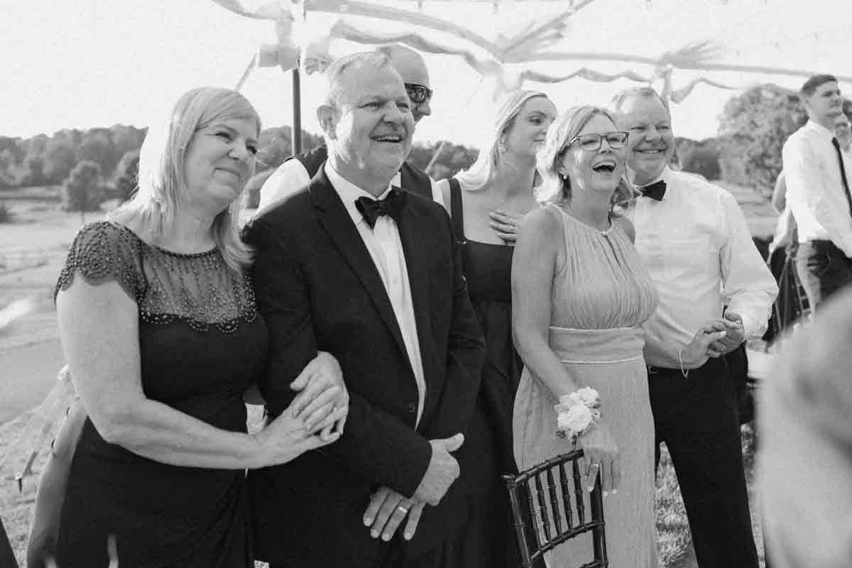 emotional wedding reception at The Country Club of Scranton captured by Pennsylvania wedding photographer