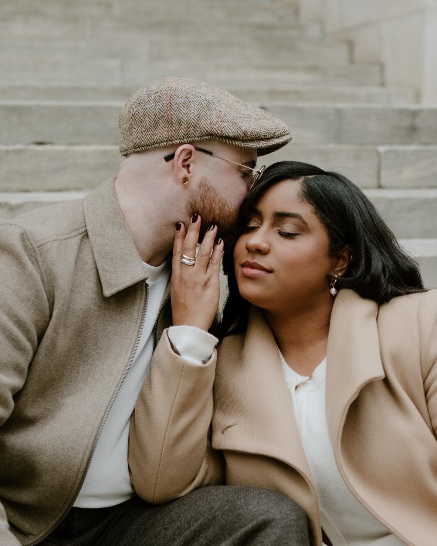 November love on the steps of the New York Public Library with Nate &amp; Yasser. 

#newyorkcity #nycengagementphotographer #newyorkweddingphotographers #novemberinnyc