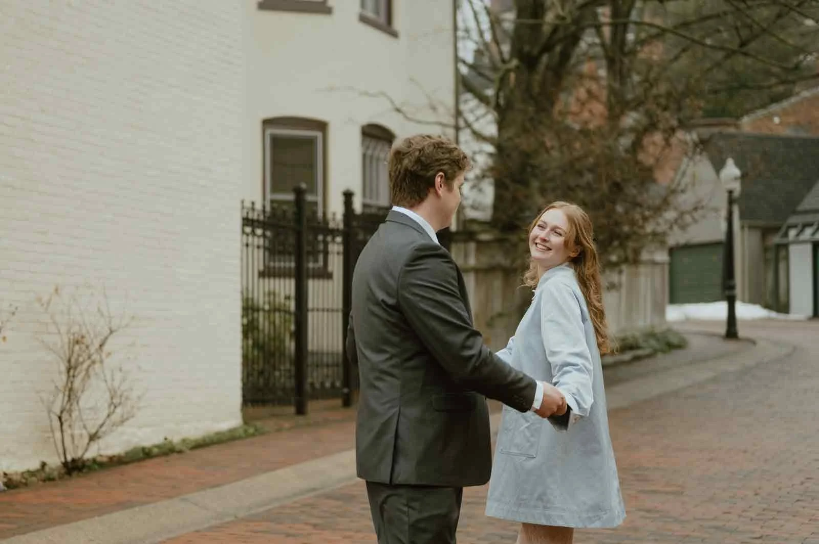 Romantic rainy wedding day portrait session in Lancaster Pennsylvania