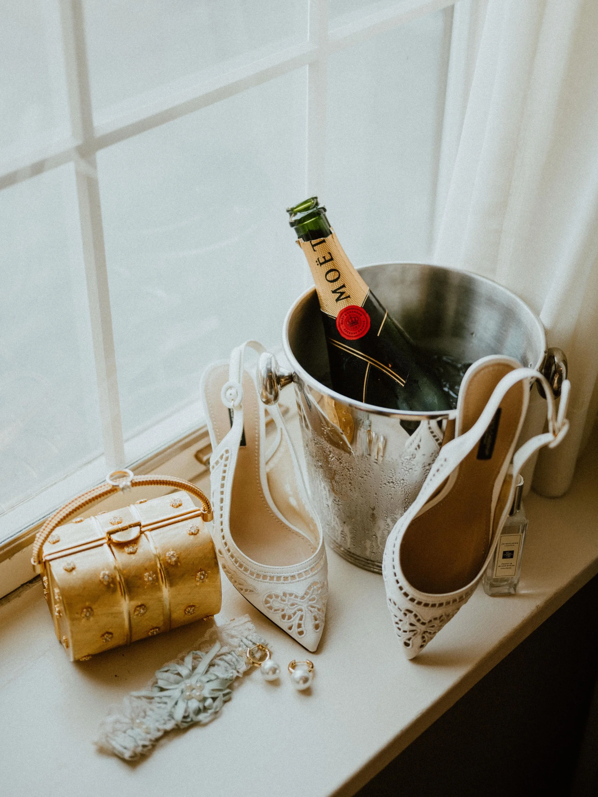 No detail goes unnoticed, the vintage Dolce &amp; Gabbana slingback heels, the beautiful light streaming in, the little things all handpicked &amp; curated to represent a piece of who you are on your day. 

#hersheygardens #hotelhershey #lancasterpaw