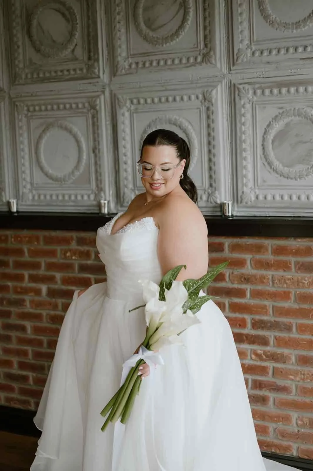 Calla lily bridal bouquet made with family and friends