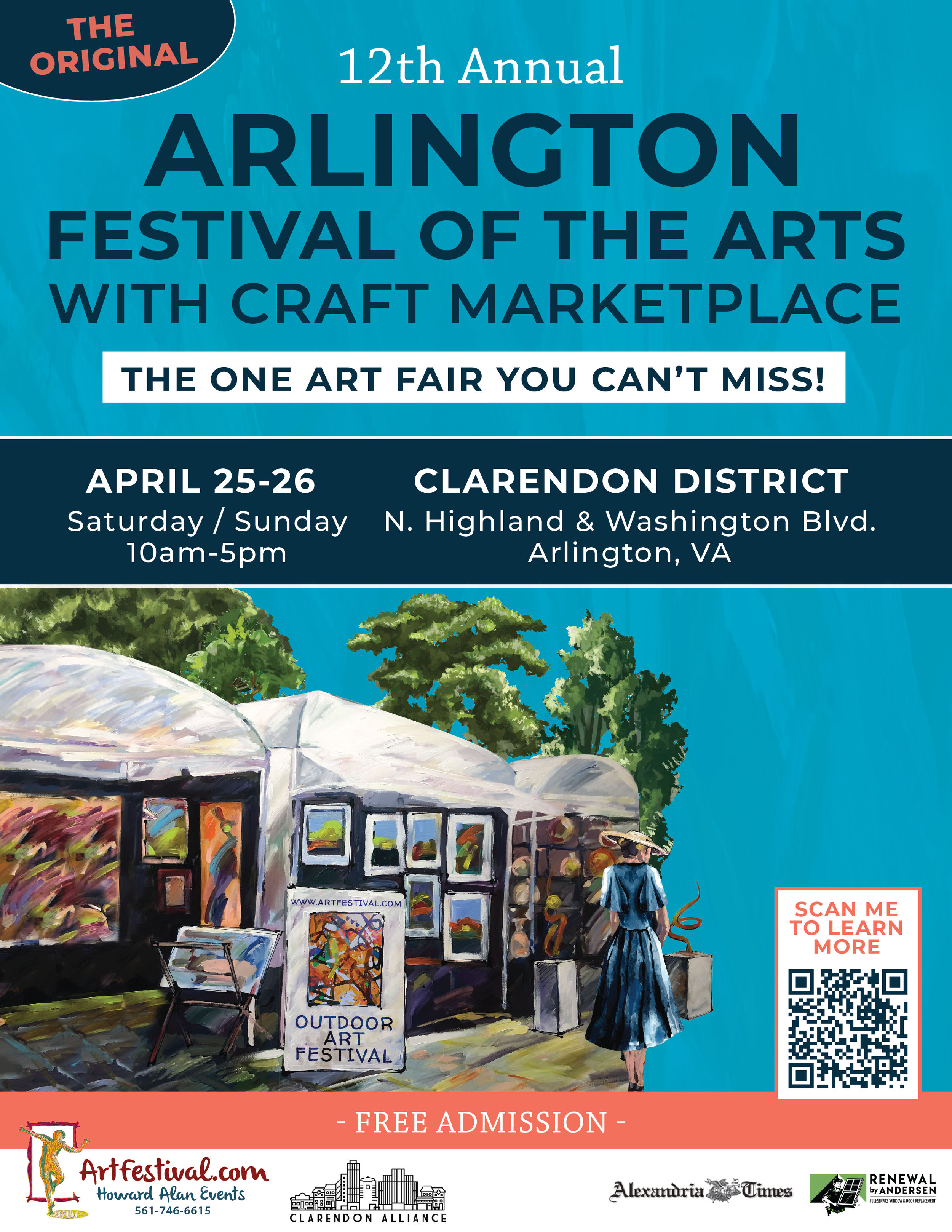 12th Annual Arlington Festival of the Arts with Craft Marketplace