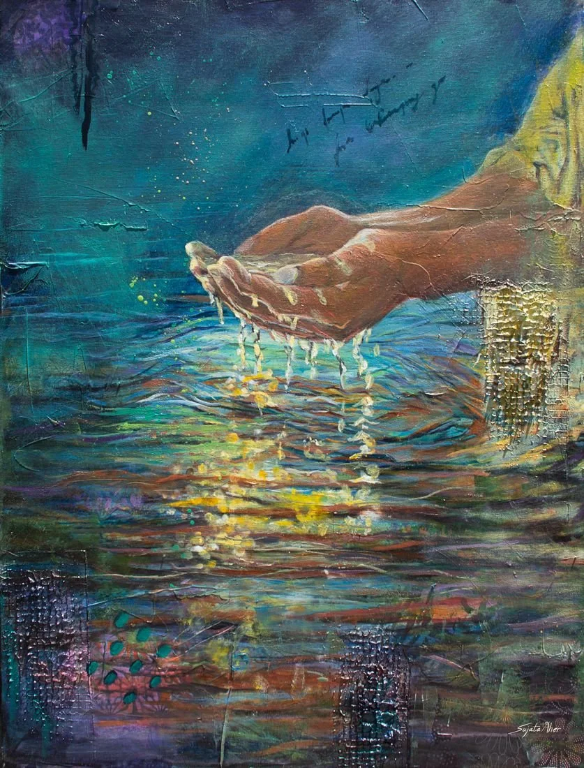 Slipping Through My Fingers — painting by Sujata Aher