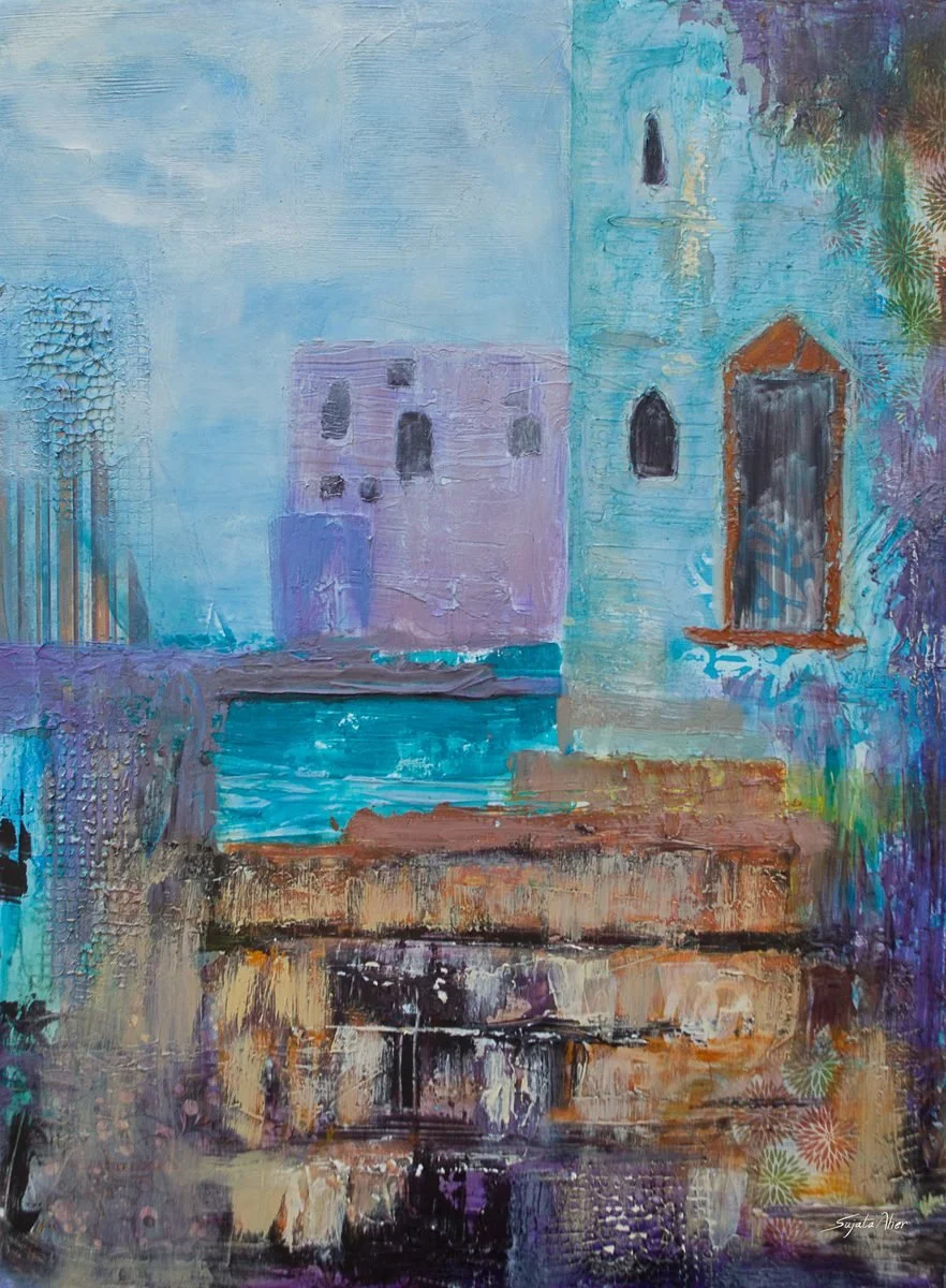 The Space Between — painting by Sujata Aher