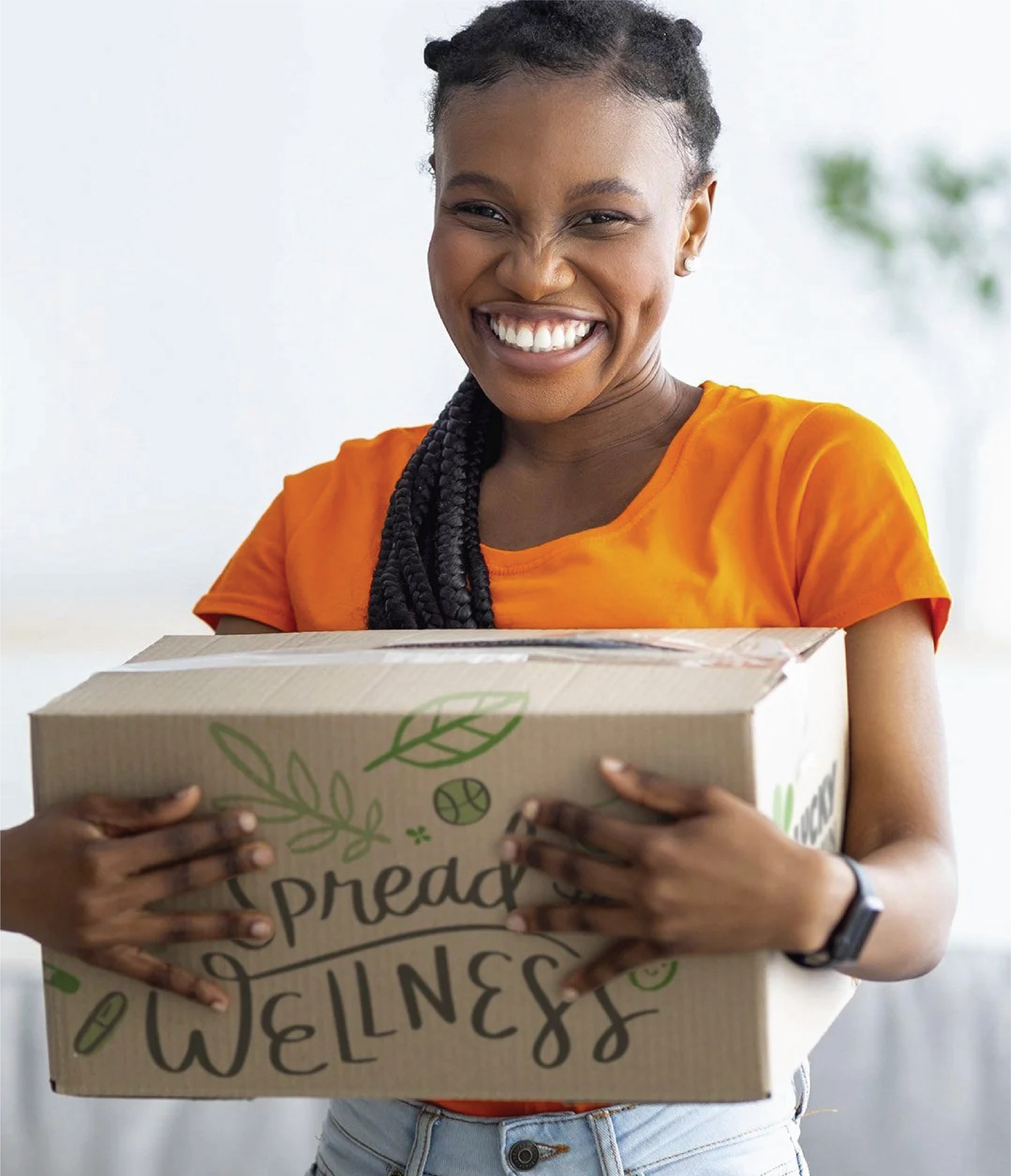 LuckyVitamin shipping box illustration