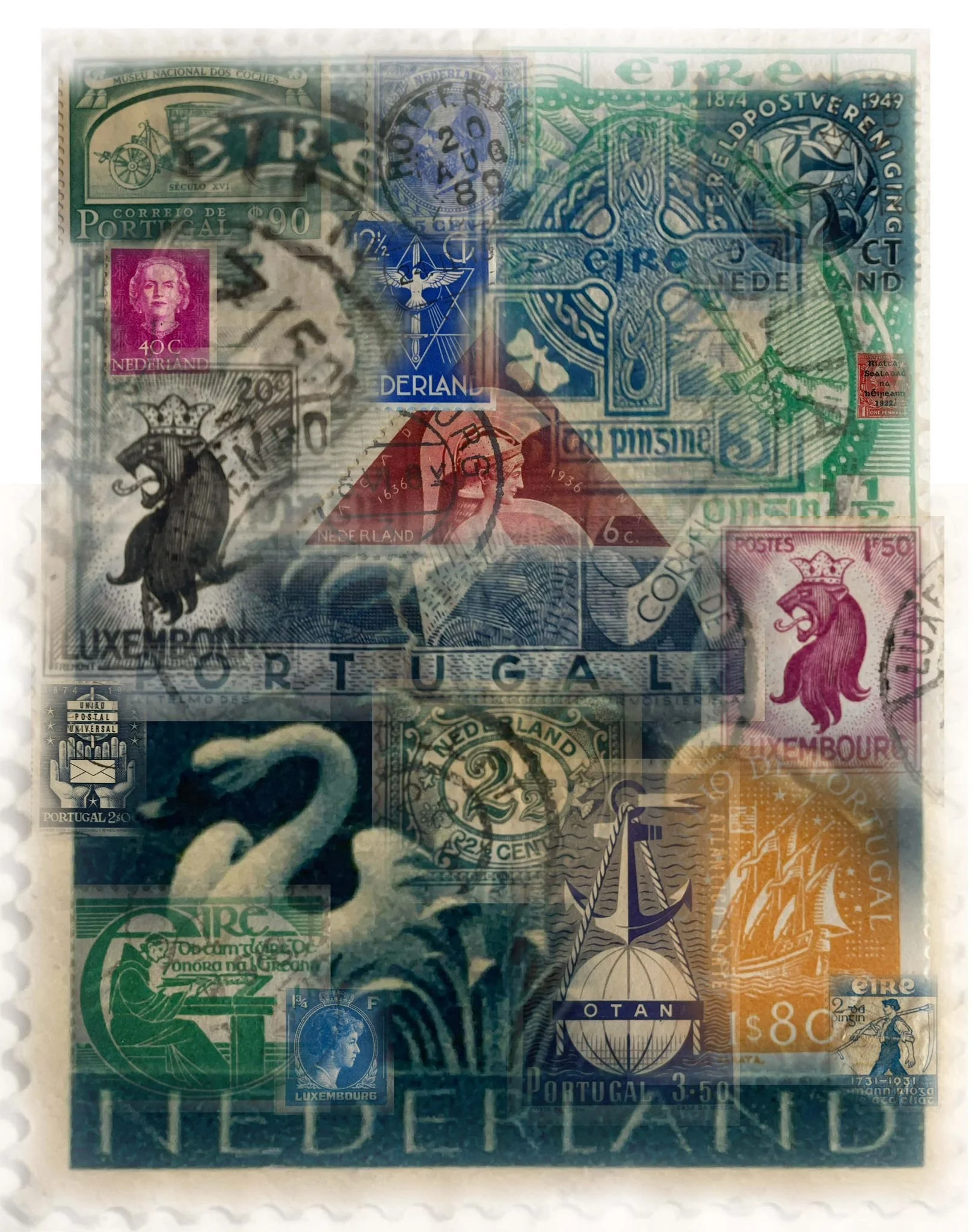 Eire Poster - Digital Print on Acrylic Layers - 90x120cm