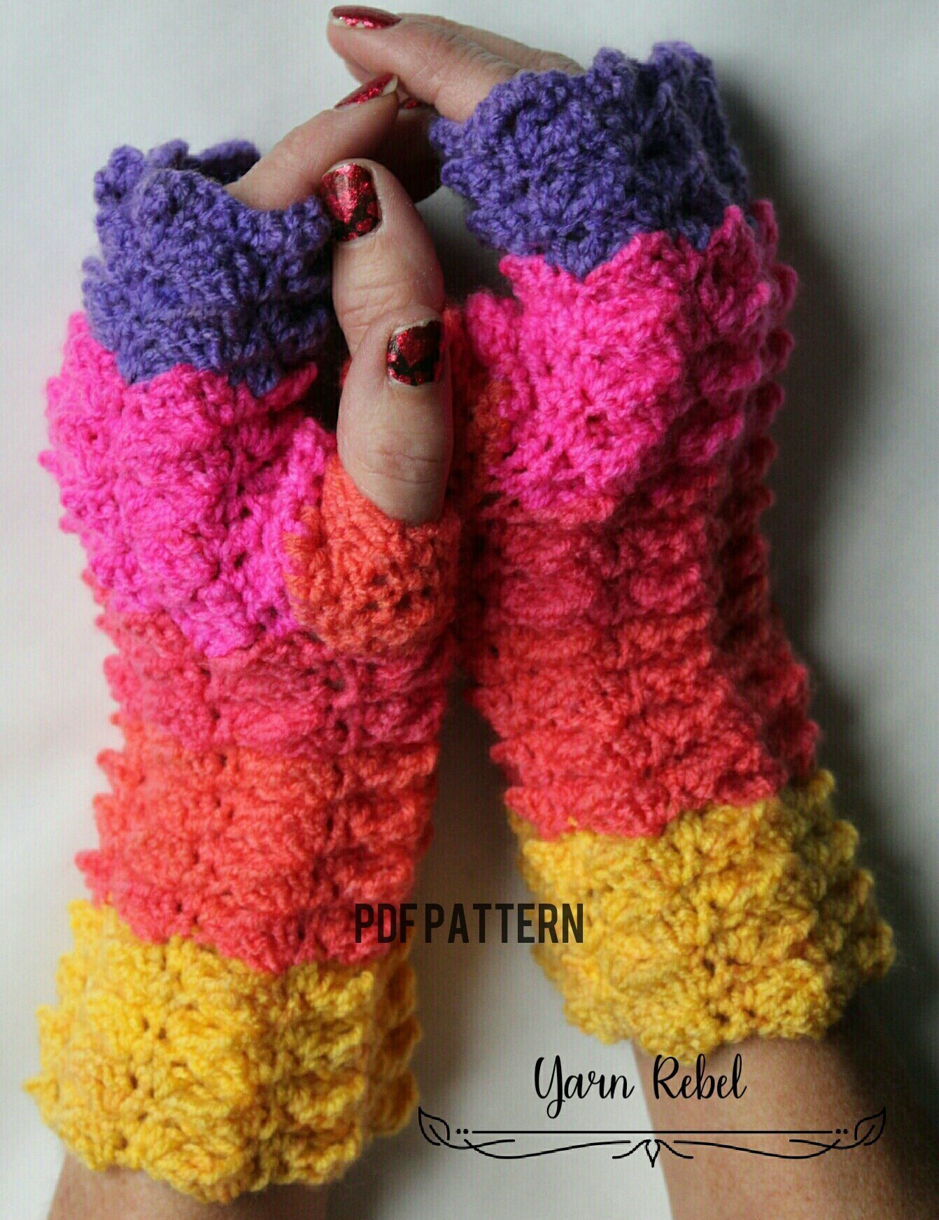 Belly Dancer Gloves – Free Crochet Pattern – Goddess Crochet