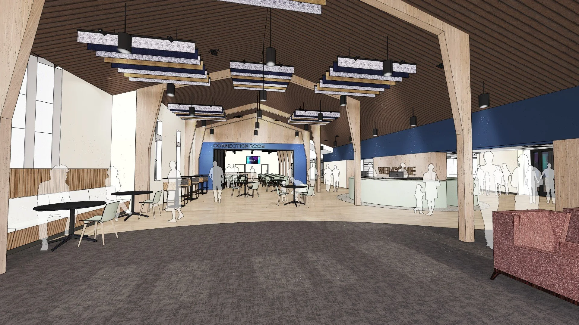 Fellowship Hall (currently offices)