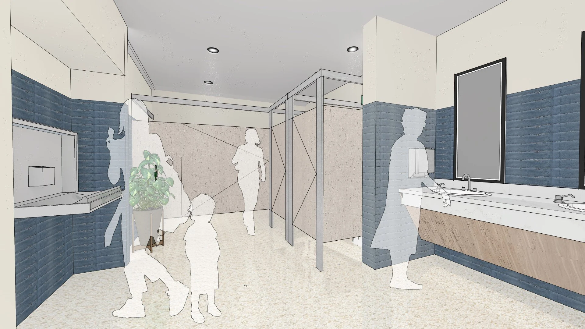 Update and Expanded Restrooms