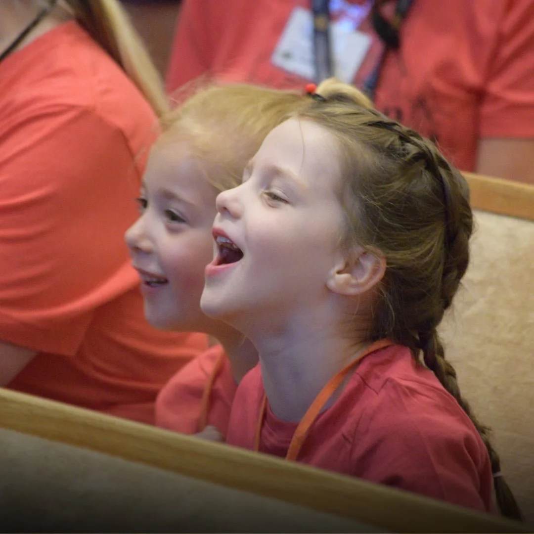Children smiling and having fun at VBS.
