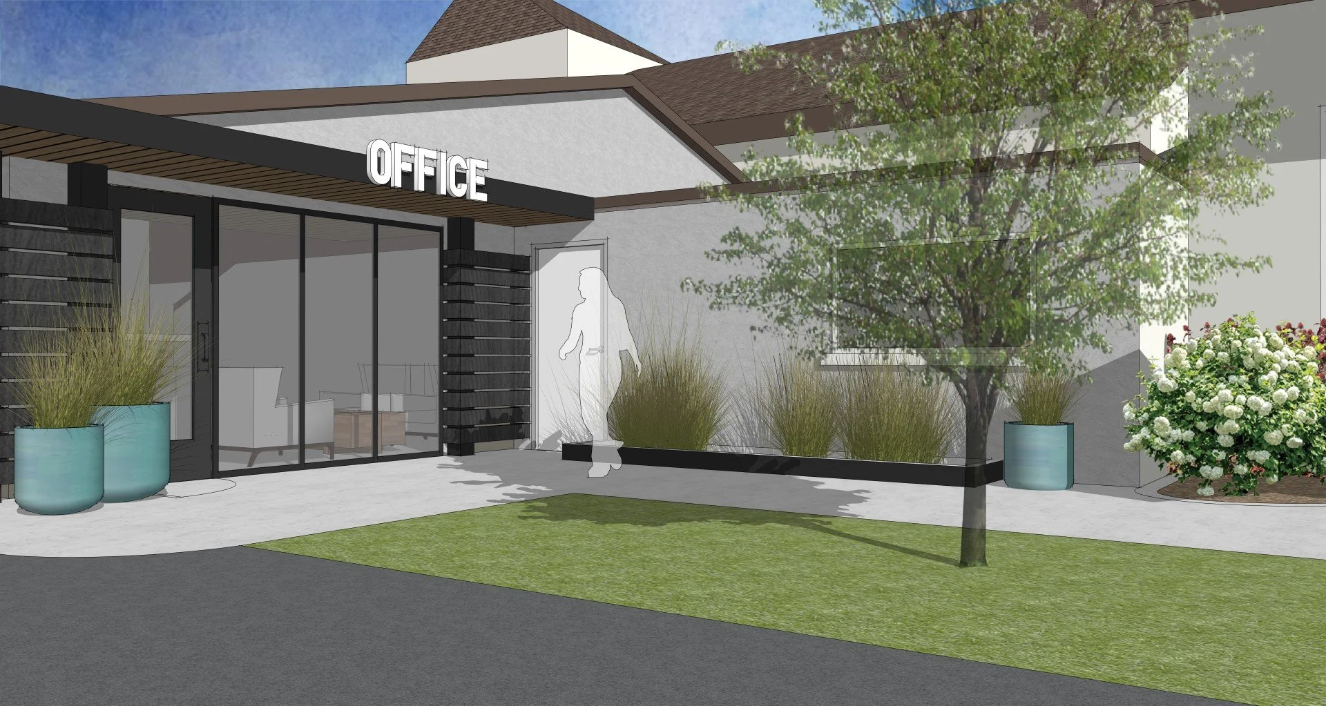 New Office Entrance (side of building)