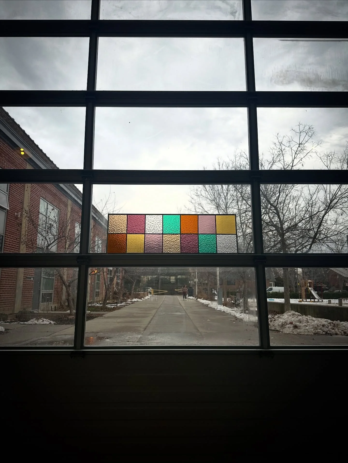 We just love a colour block window. This bright and beautiful transom window heads out next week. For now I&rsquo;m going to enjoy what it brings to our window at studio 158 ✨