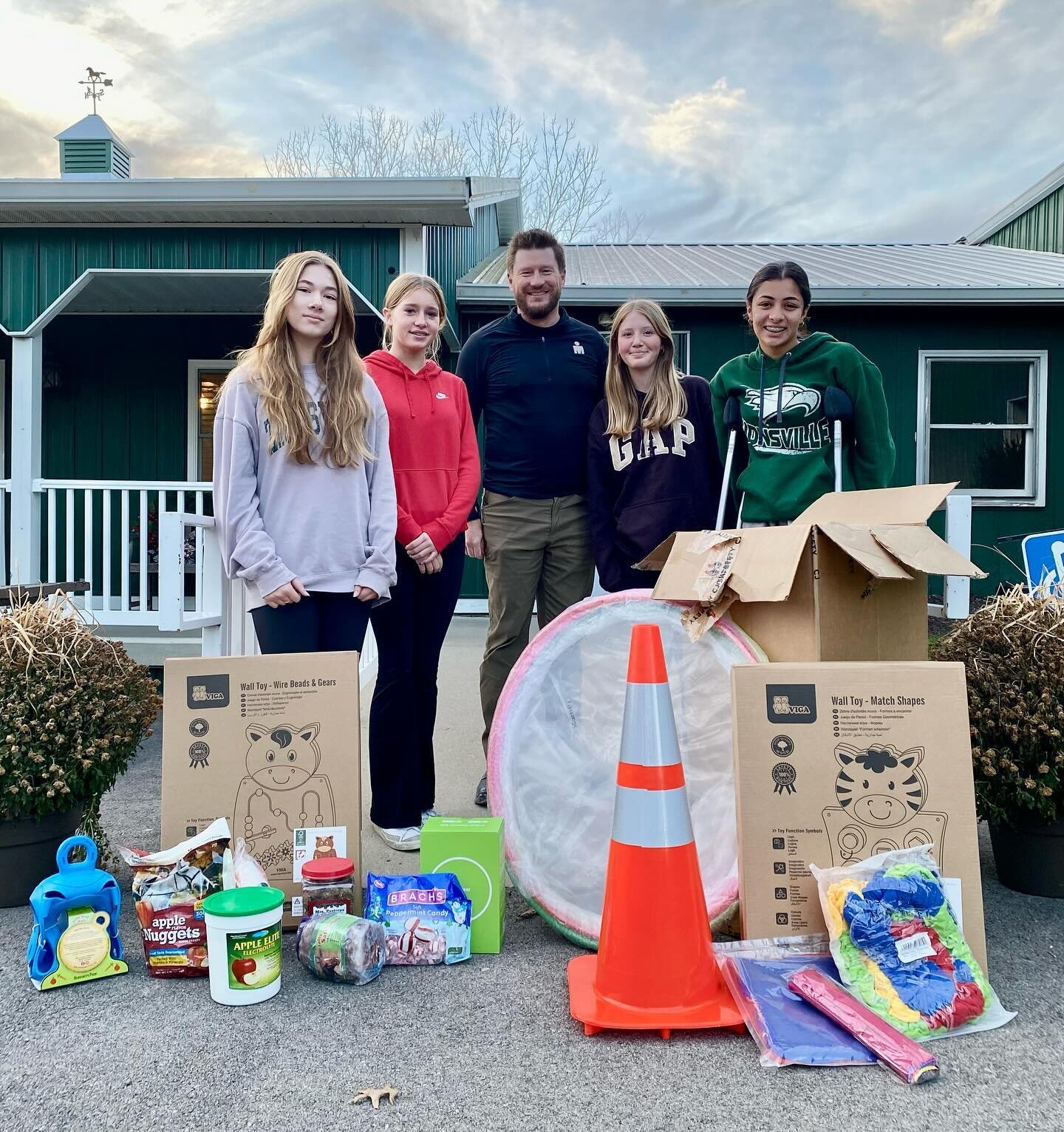 The COOLEST thing just happened!! Our local area Girl Scouts Troop 4030 just came by and delivered a bunch of stuff from our Amazon Wish List!  These amazing young women and future leaders made today truly one to remember!