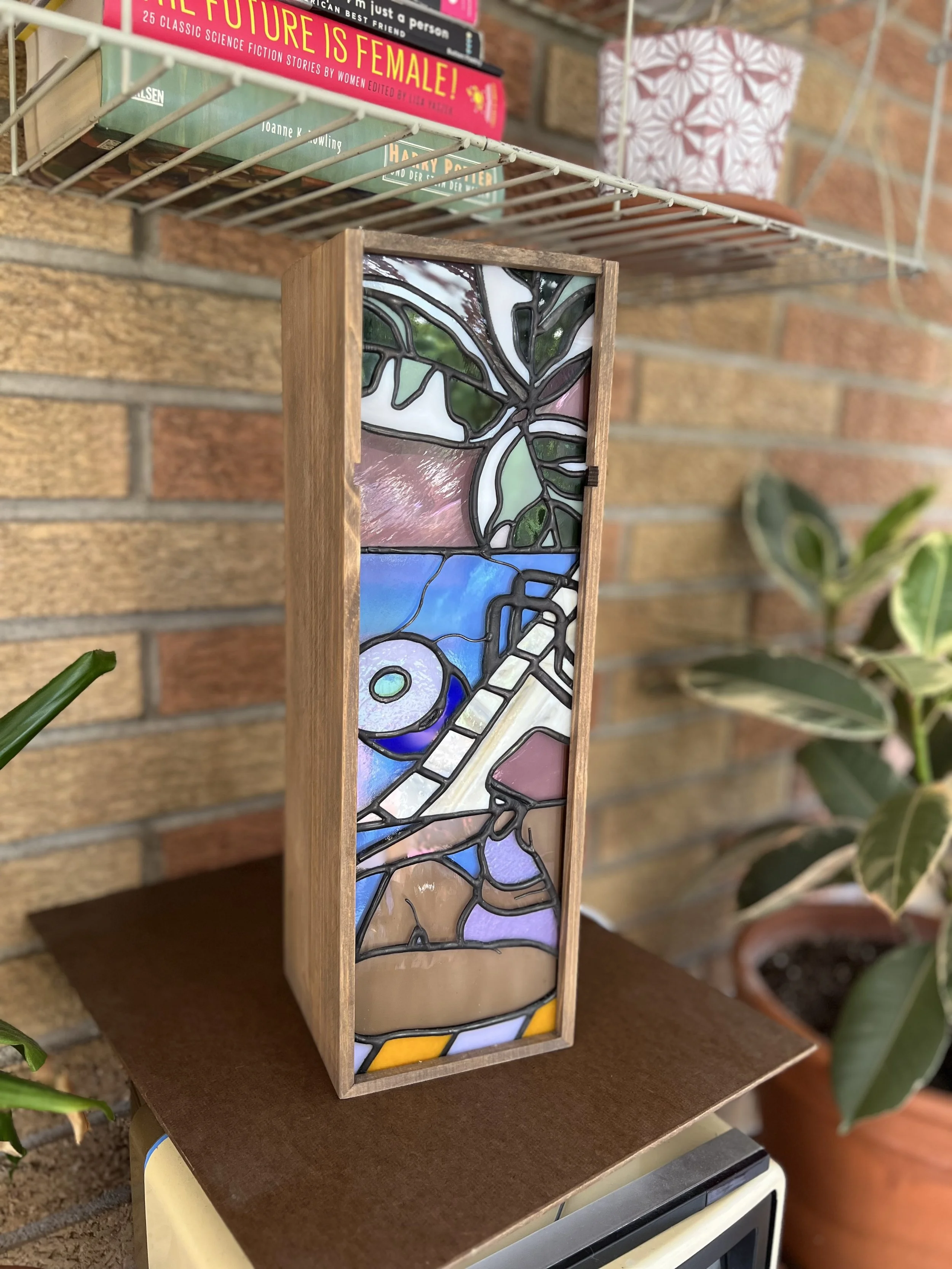 Totem Lamp - (rubber trees, poolside, & bikinis)