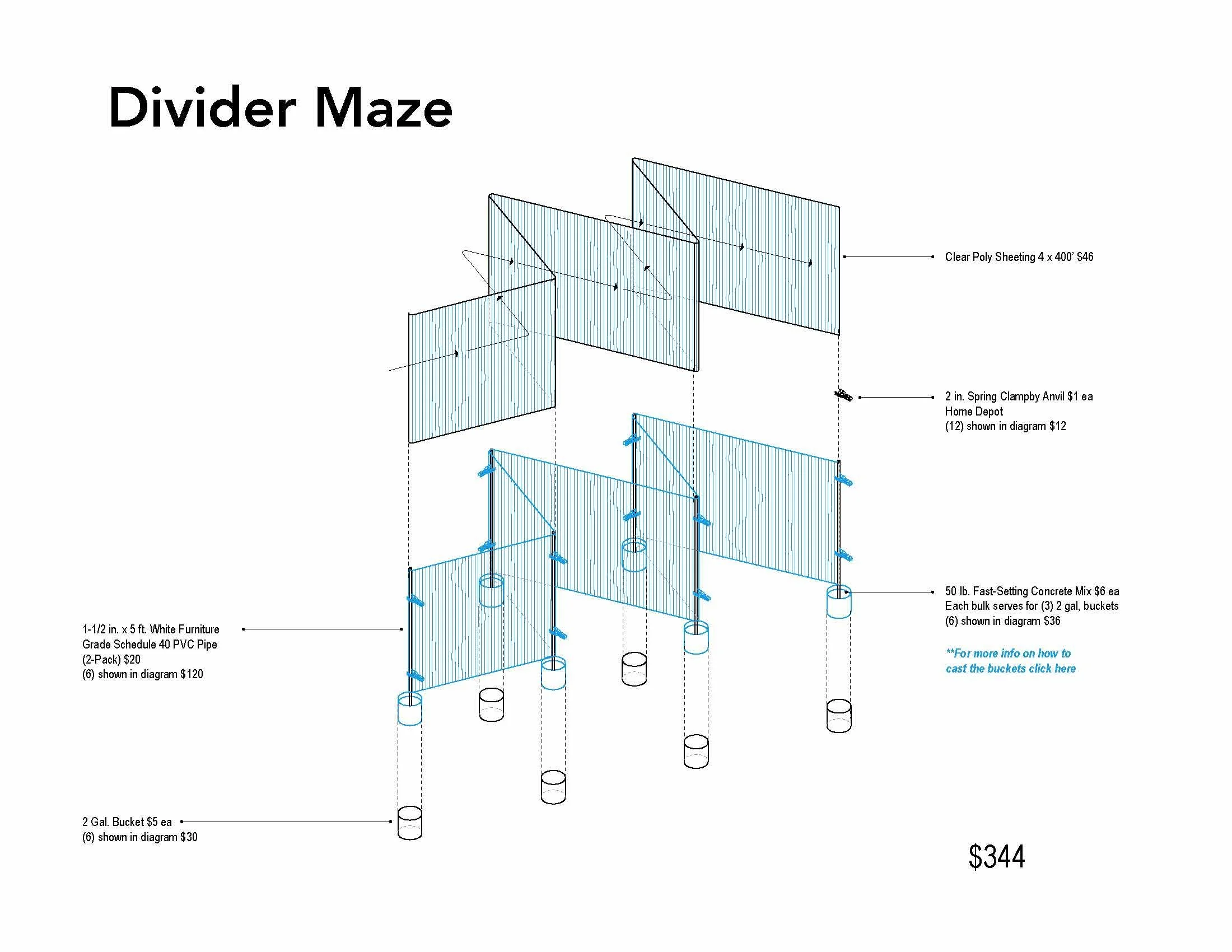 Divider Maze Assembly