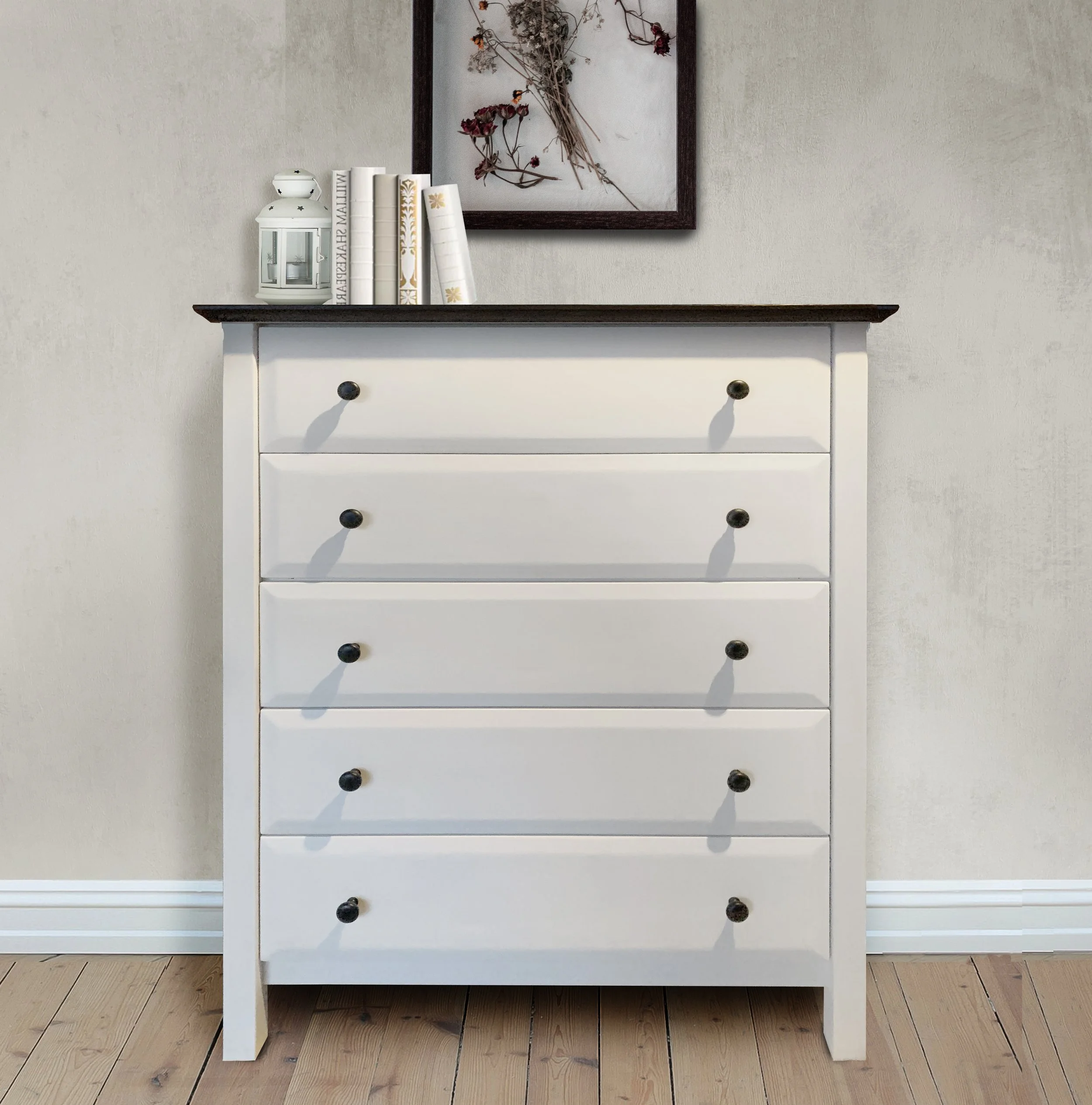 Classic Beauty Five Drawer Dresser