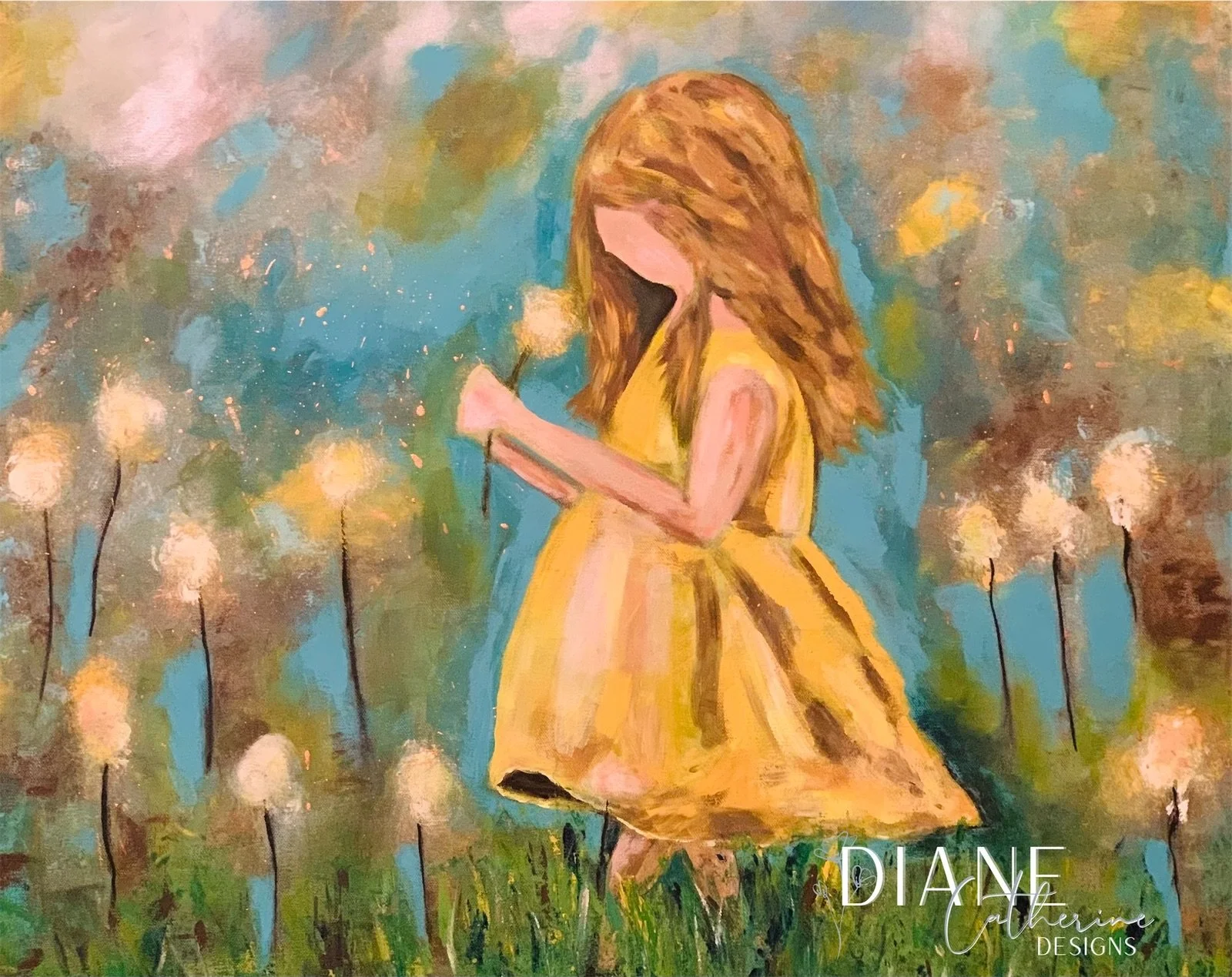 HEAVENS GIFT

24 by 30 Gallery Wrapped Canvas Original Art by Diane Catherine