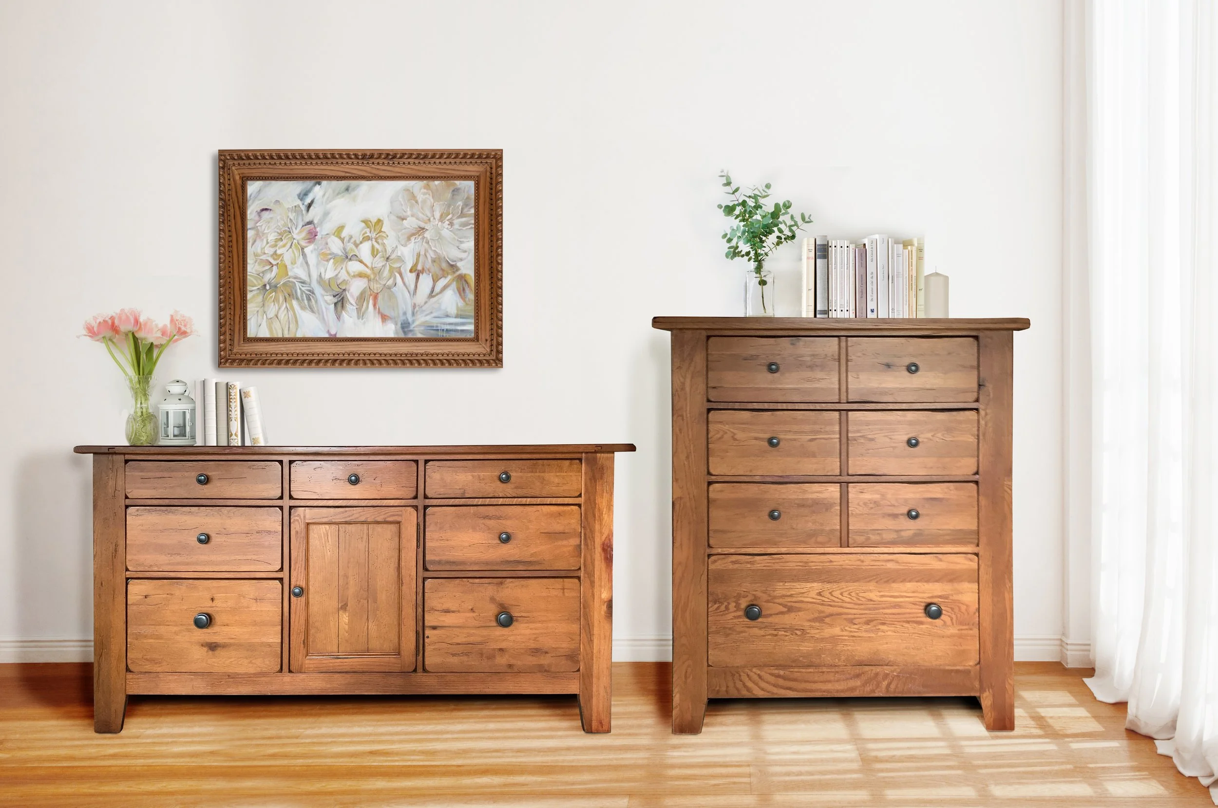 Attic Heirloom Dresser Set by Broyhill