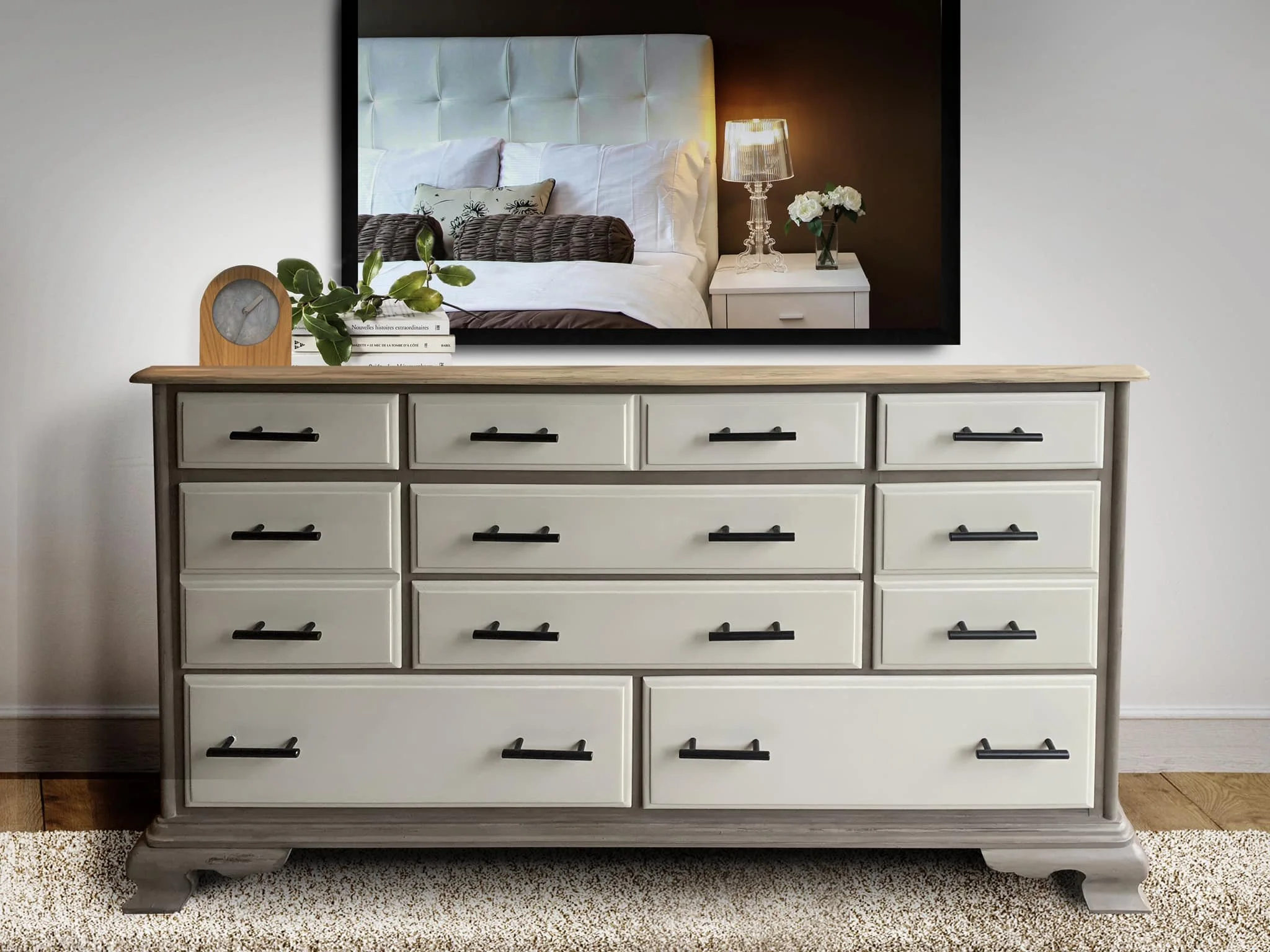 painted dresser in Upstate New York 
