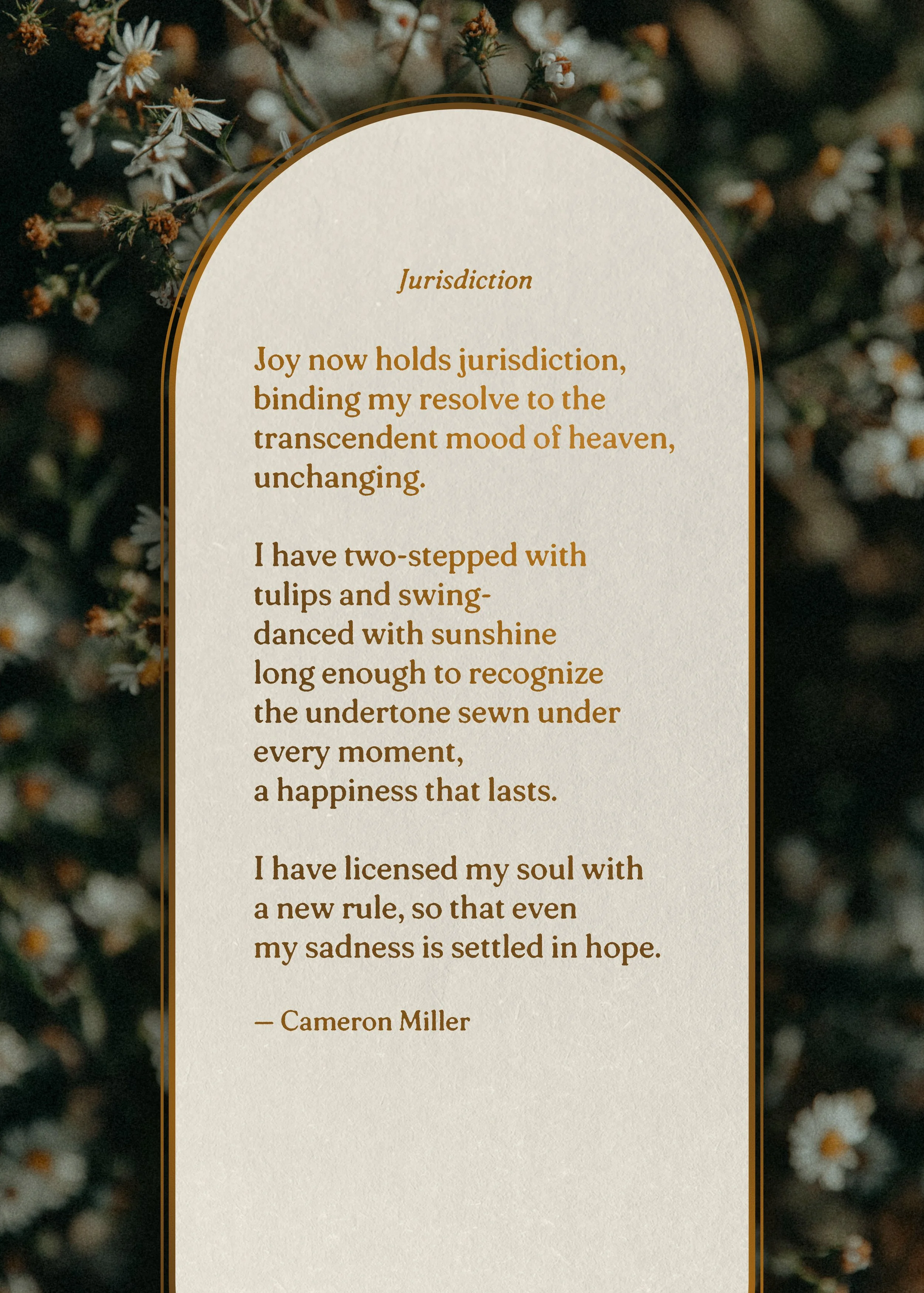 Poetry Print | Jurisdiction