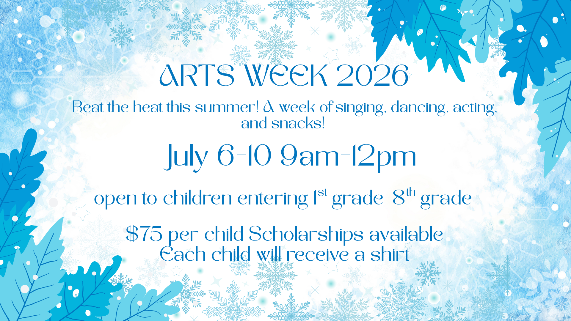 FCC Arts Week Summer Program