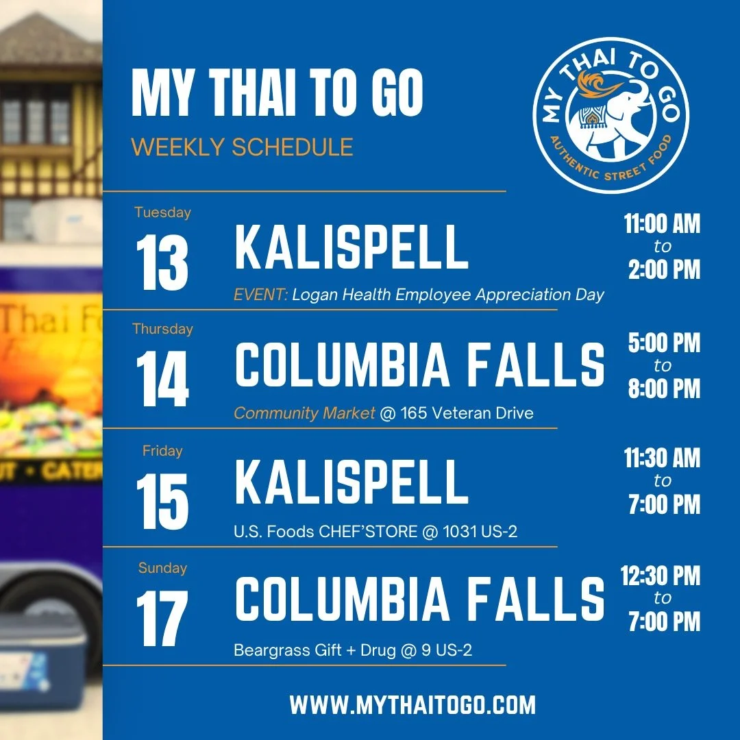🇹🇭This Week&rsquo;s Schedule🇹🇭

About the Columbia Falls Community Market

&ldquo;The Columbia Falls Community Market is a creative environment for local farmers, food producers, artists, and craftsmen to sell their products. We host a community 