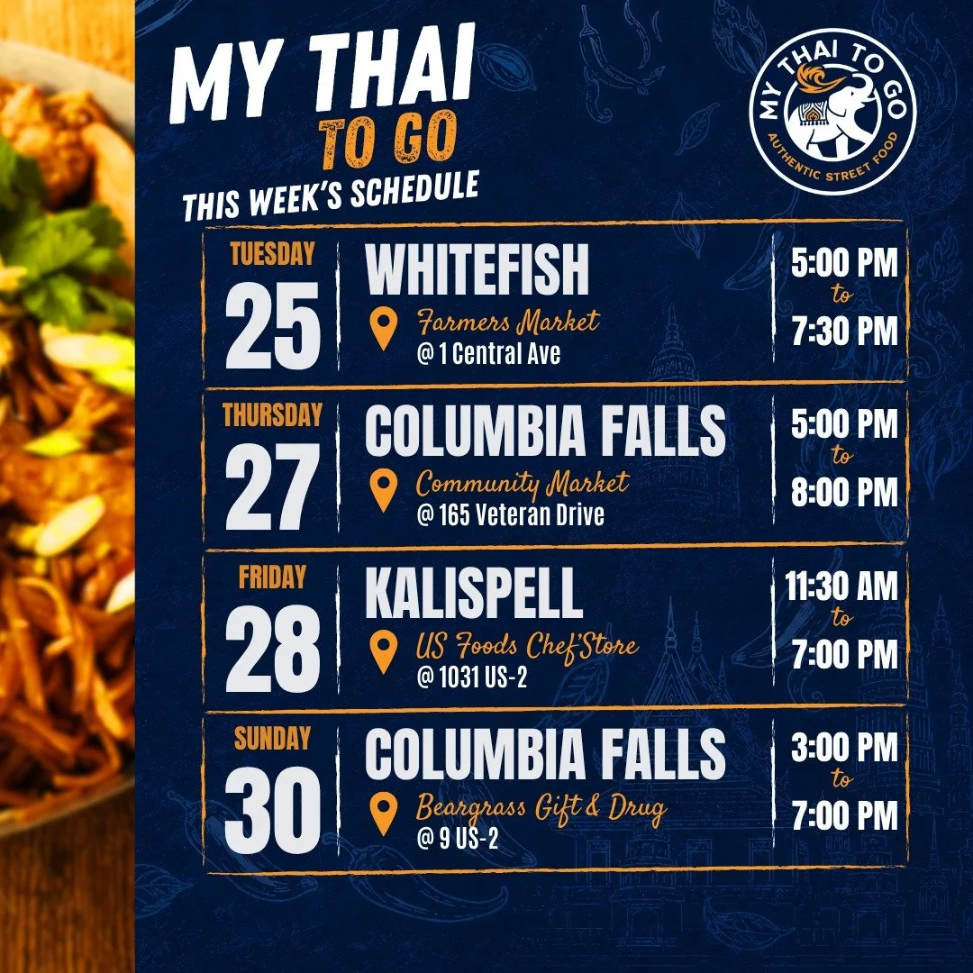 🇹🇭This Week&rsquo;s Schedule🇹🇭

Visit our website at www.mythaitogo.com