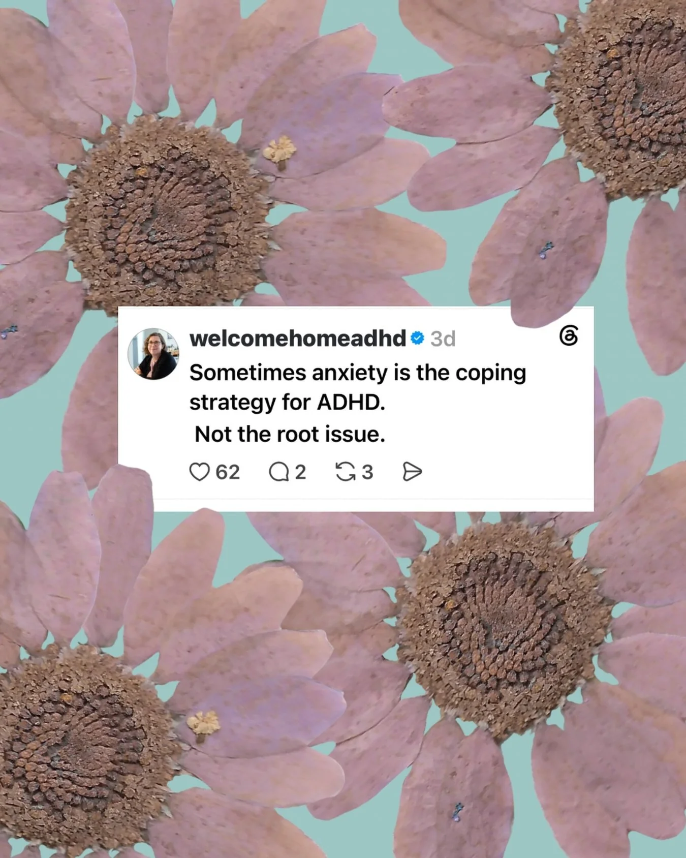 So many women get diagnosed with Anxiety, when really it&rsquo;s ADHD.

But when no one looks deeper you end up treating the surface not the full picture

This is why so many women are diagnosed later

Not because it was not there, but because it was