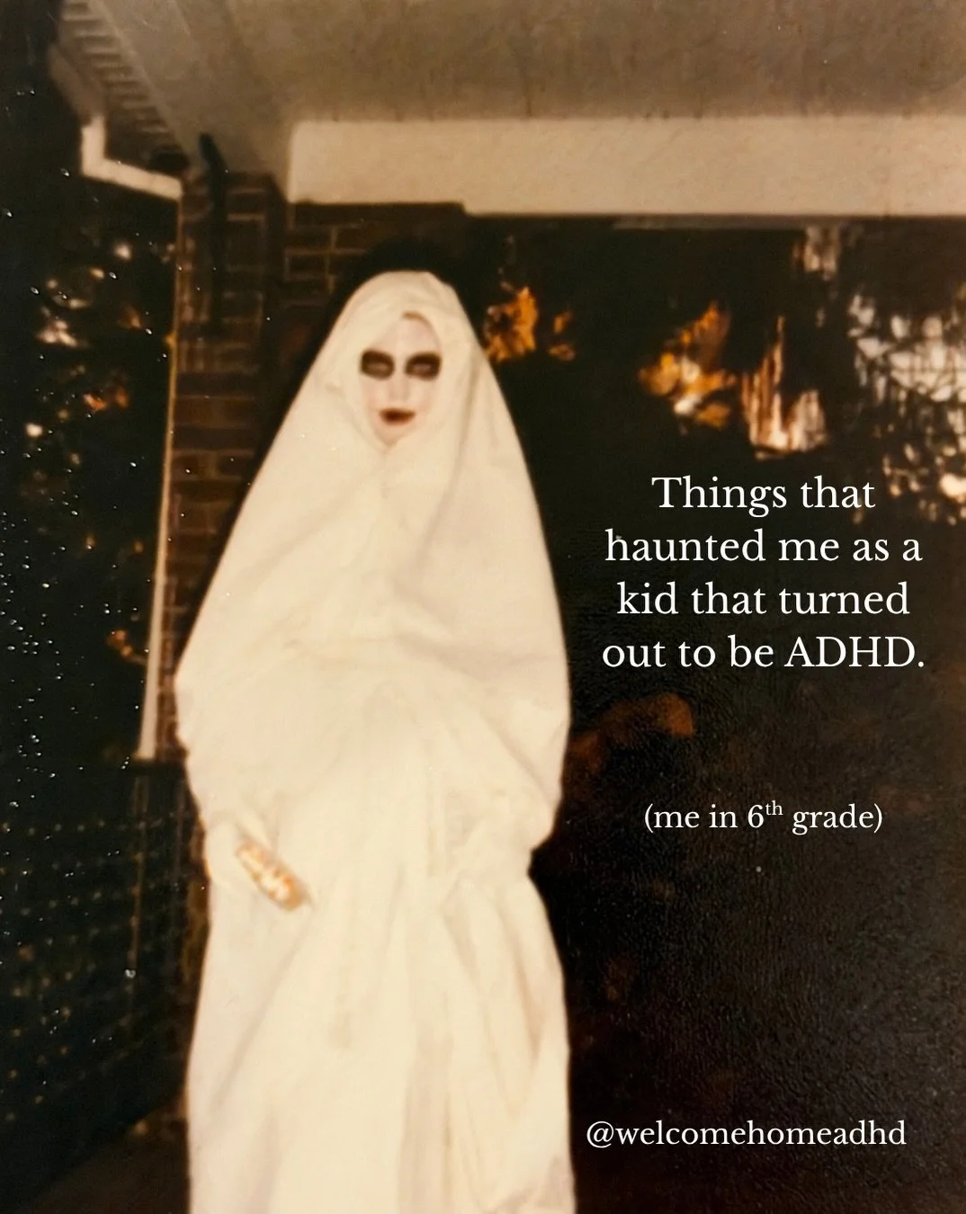 6th grade me had no idea how much of what I was experiencing was ADHD. 

Good grades, being a chatterbox, getting lost in books, being called too sensitive or flaky. None of it seemed connected at the time.

Looking back after a late ADHD diagnosis, 