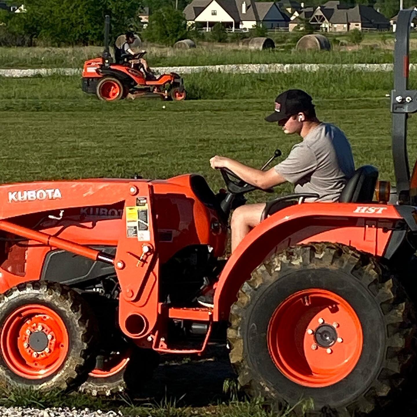 May not be able to wheel a race car this weekend so decided this will do! Getting stuff done around home since we can&rsquo;t be racing! #shethinksmytractorssexy